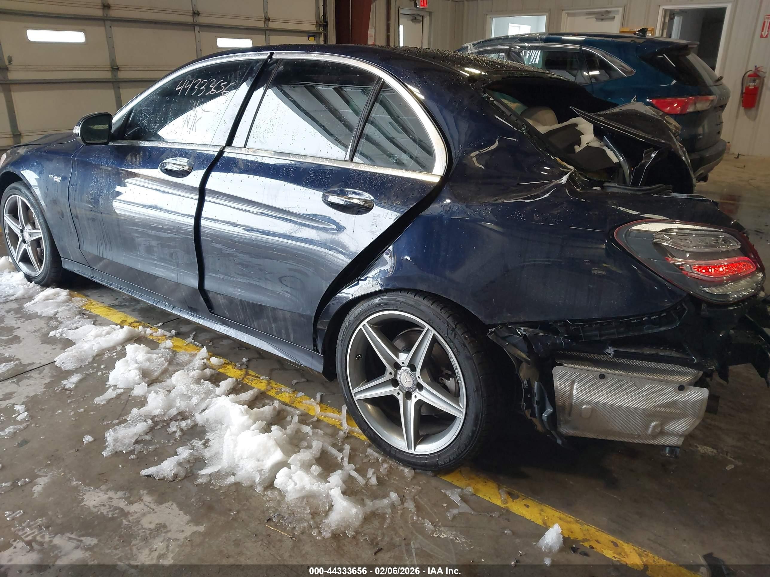 2015 Mercedes-benz C 400 4matic Blue vin: 55SWF6GB2FU022416