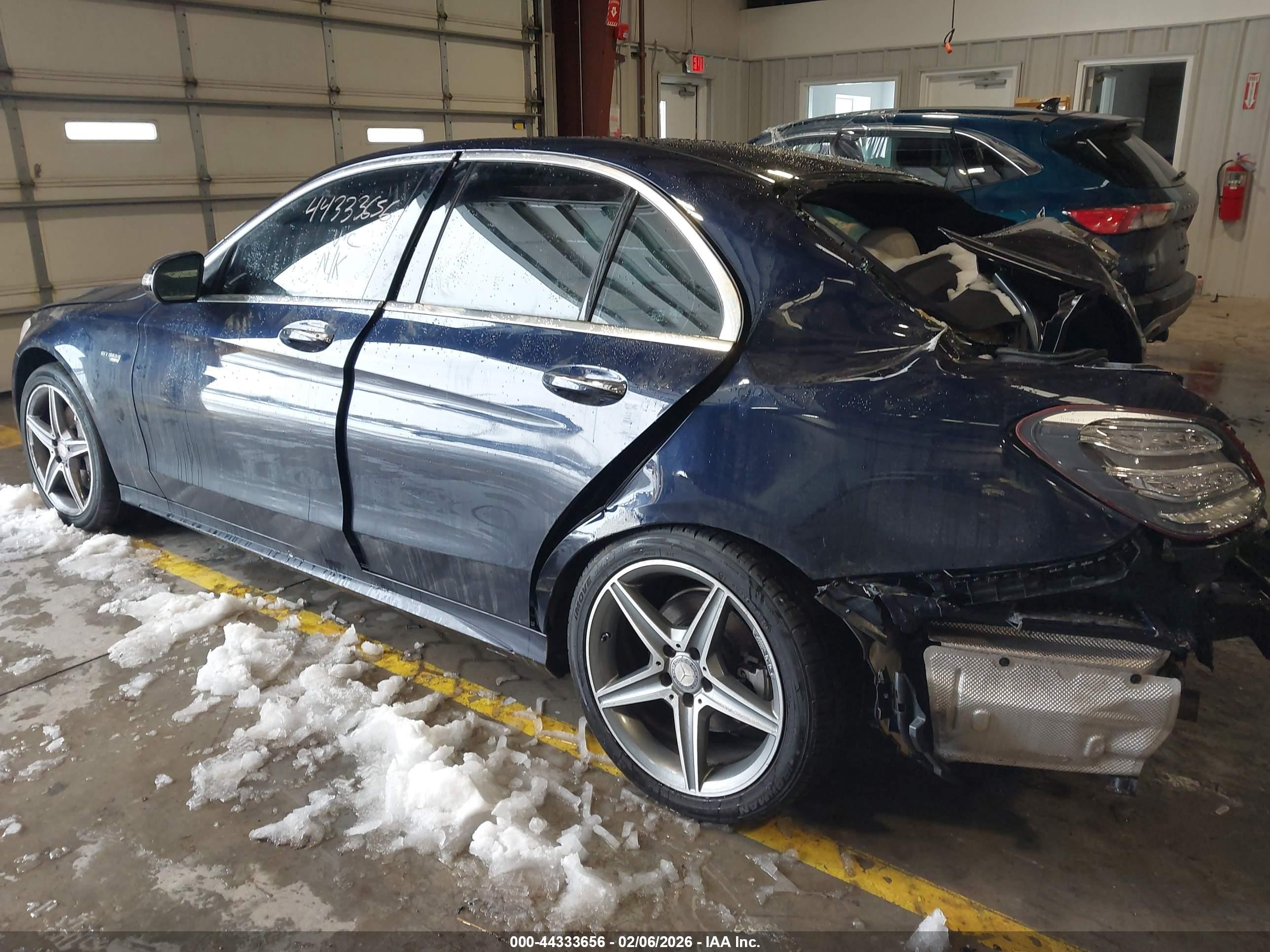 2015 Mercedes-benz C 400 4matic Blue vin: 55SWF6GB2FU022416