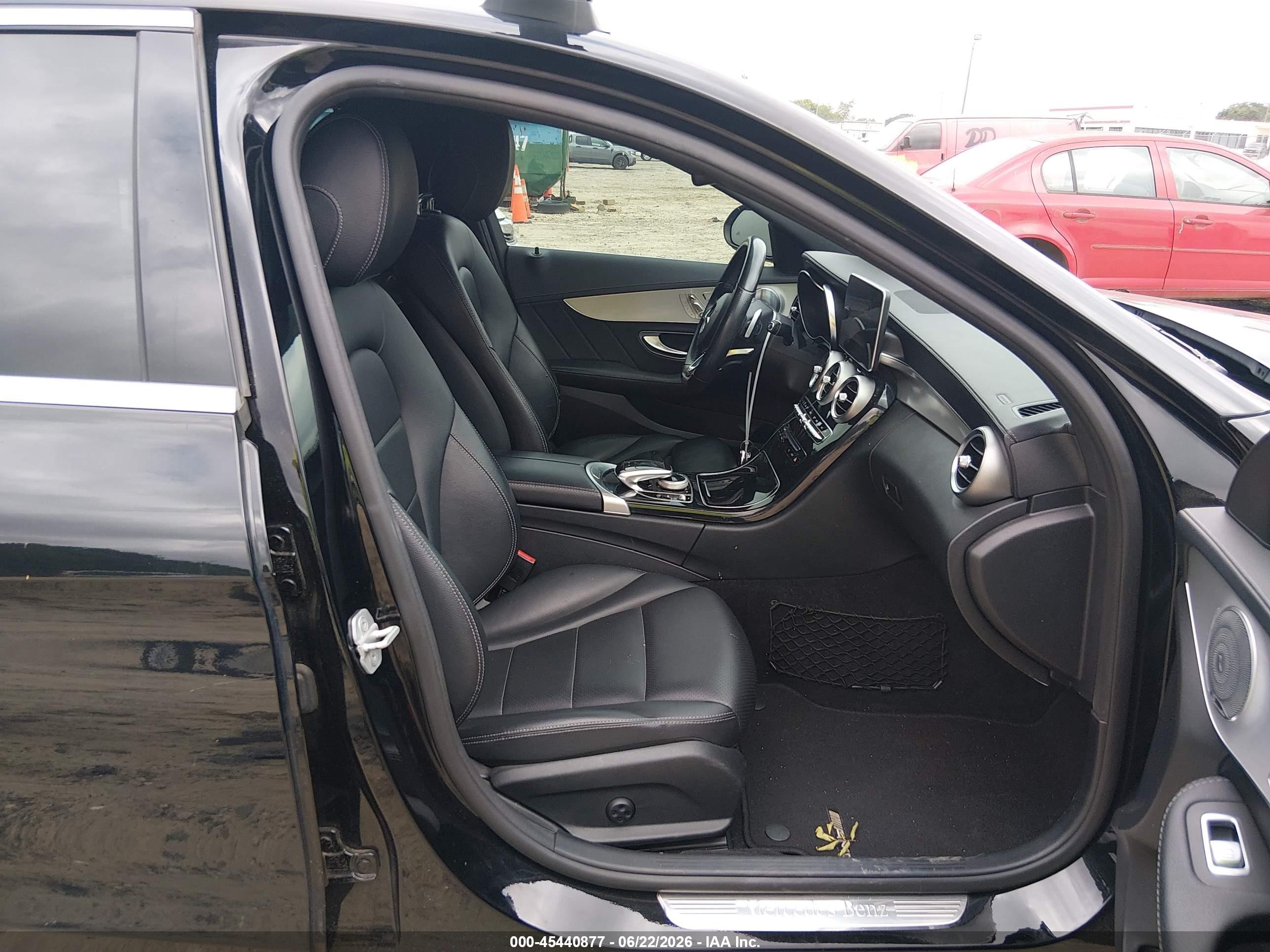 2015 Mercedes-benz C 400 4matic Black vin: 55SWF6GB2FU030838