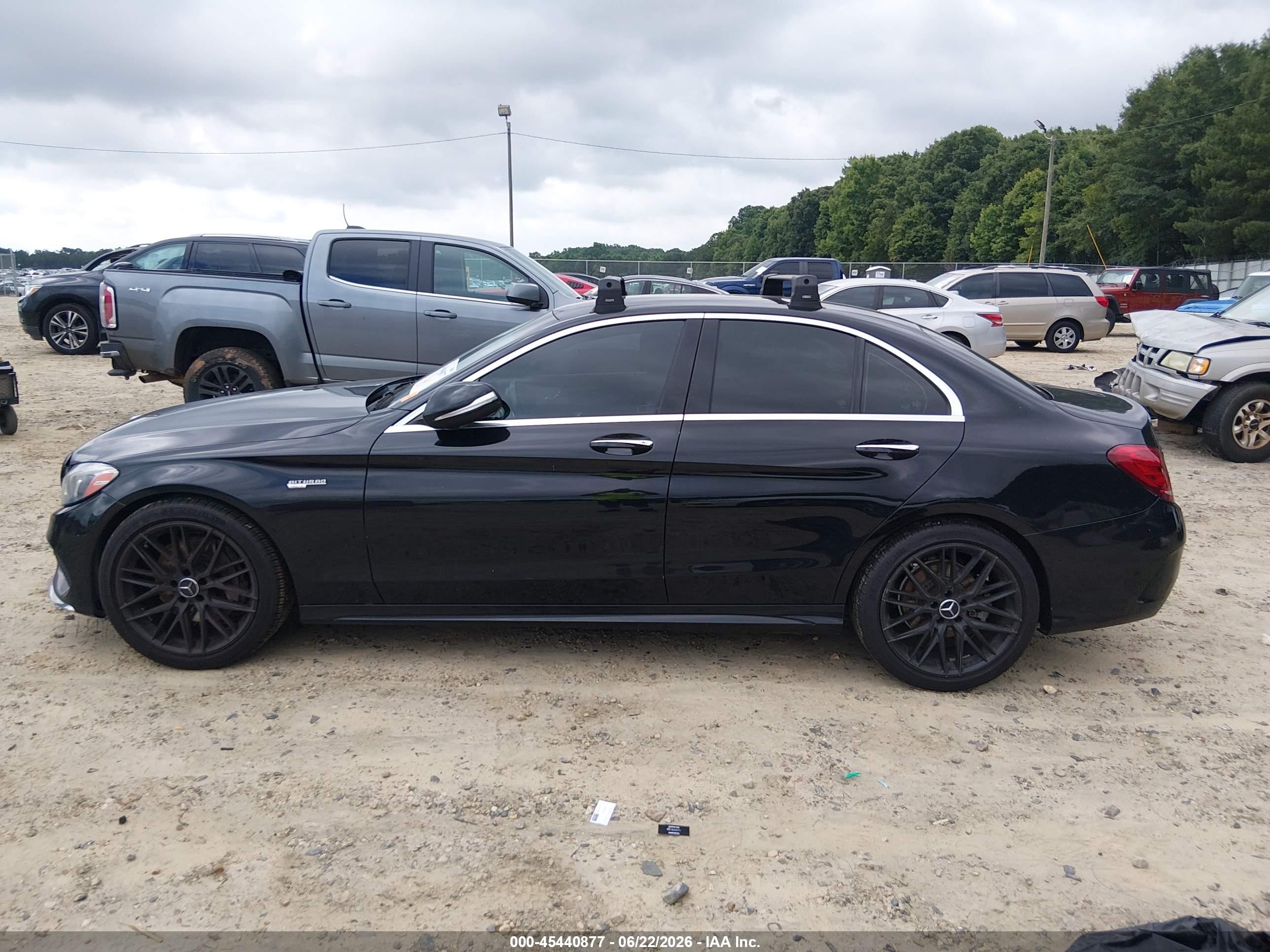 2015 Mercedes-benz C 400 4matic Black vin: 55SWF6GB2FU030838
