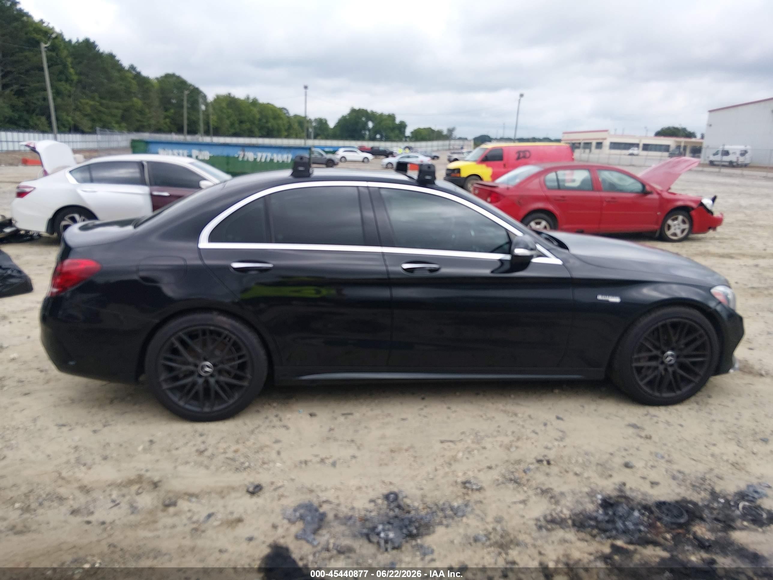 2015 Mercedes-benz C 400 4matic Black vin: 55SWF6GB2FU030838