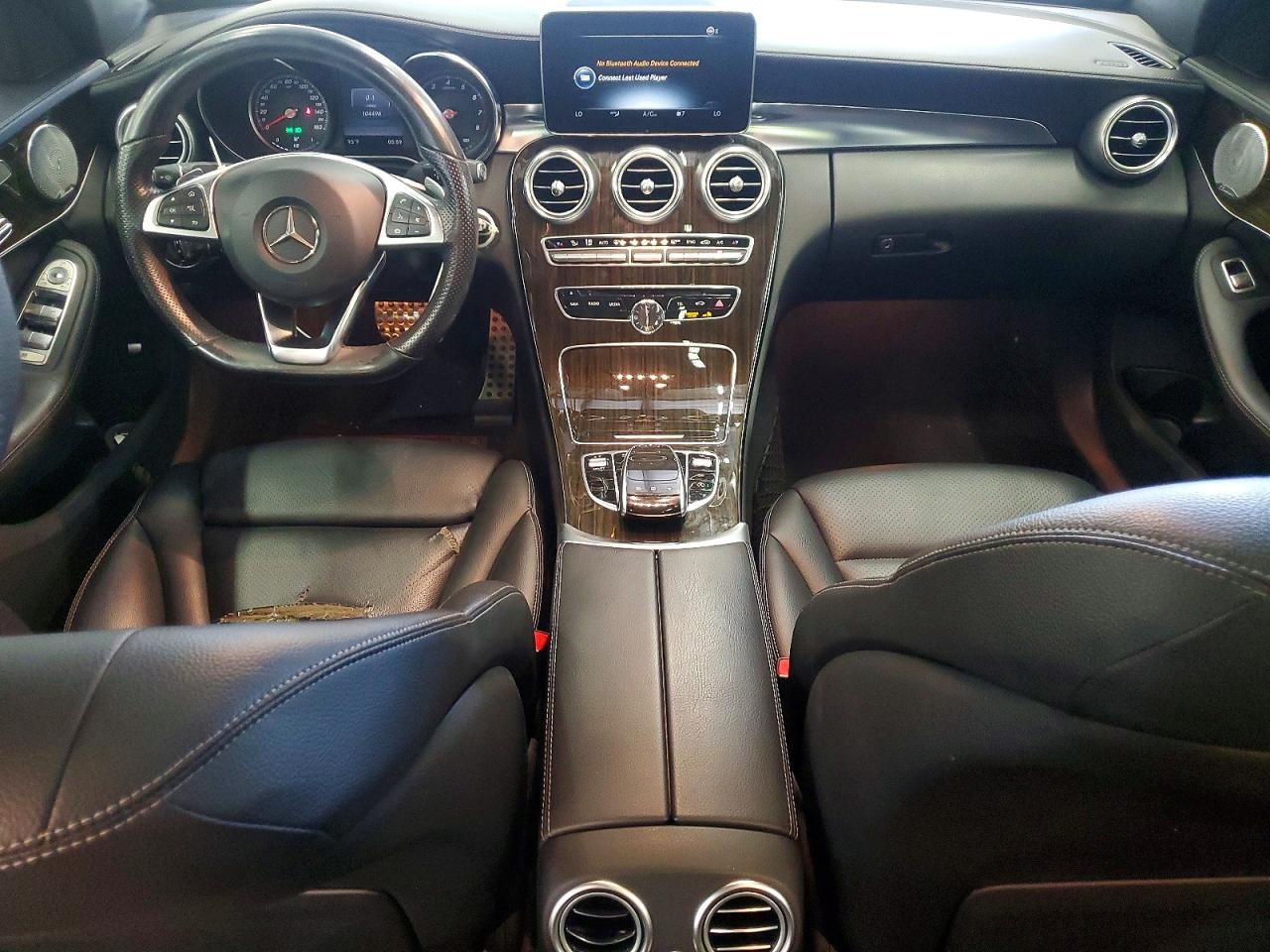 2015 Mercedes-benz C 400 4matic White vin: 55SWF6GB4FU027052