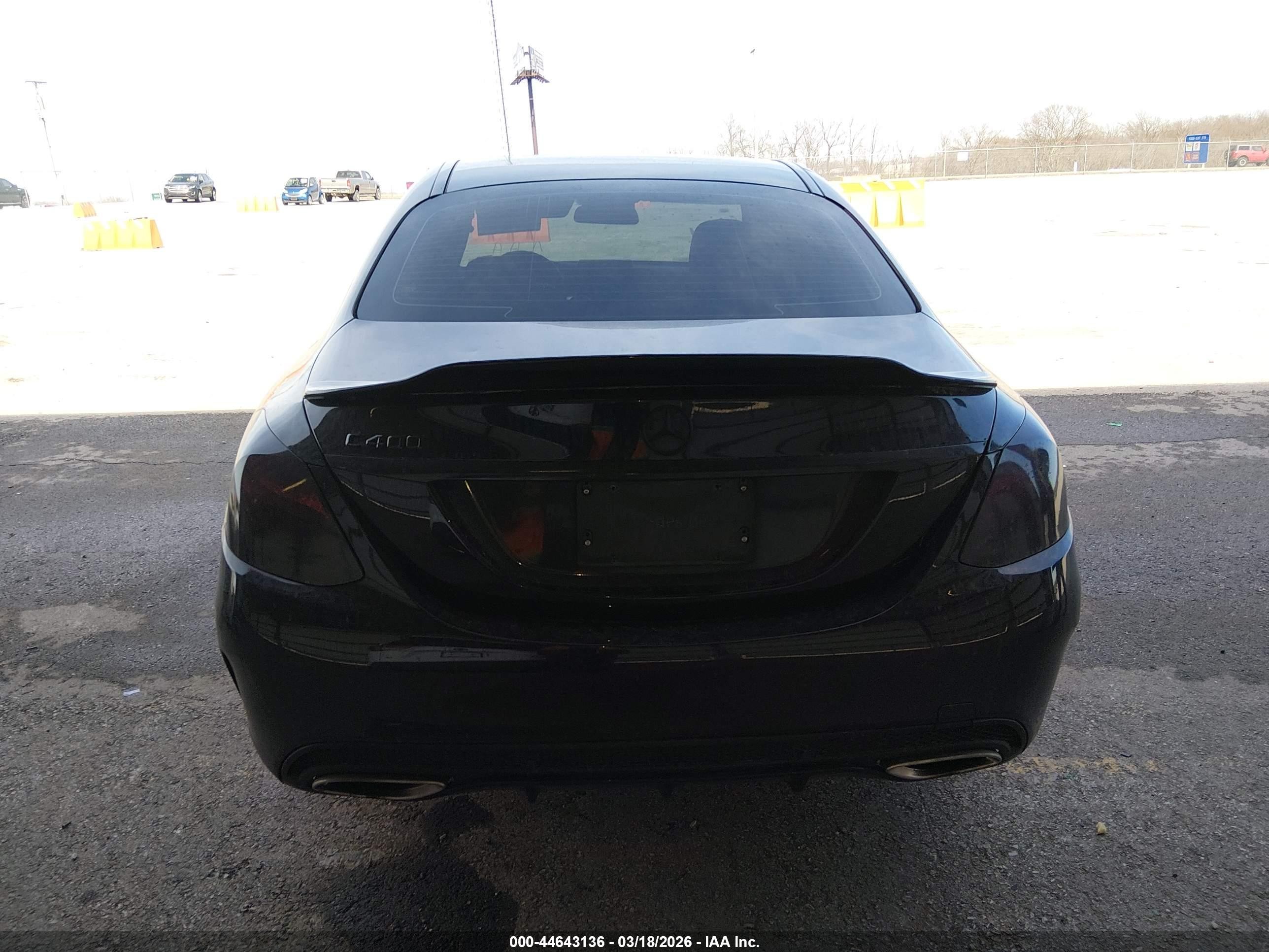 2015 Mercedes-benz C 400 4matic Black vin: 55SWF6GB4FU032820