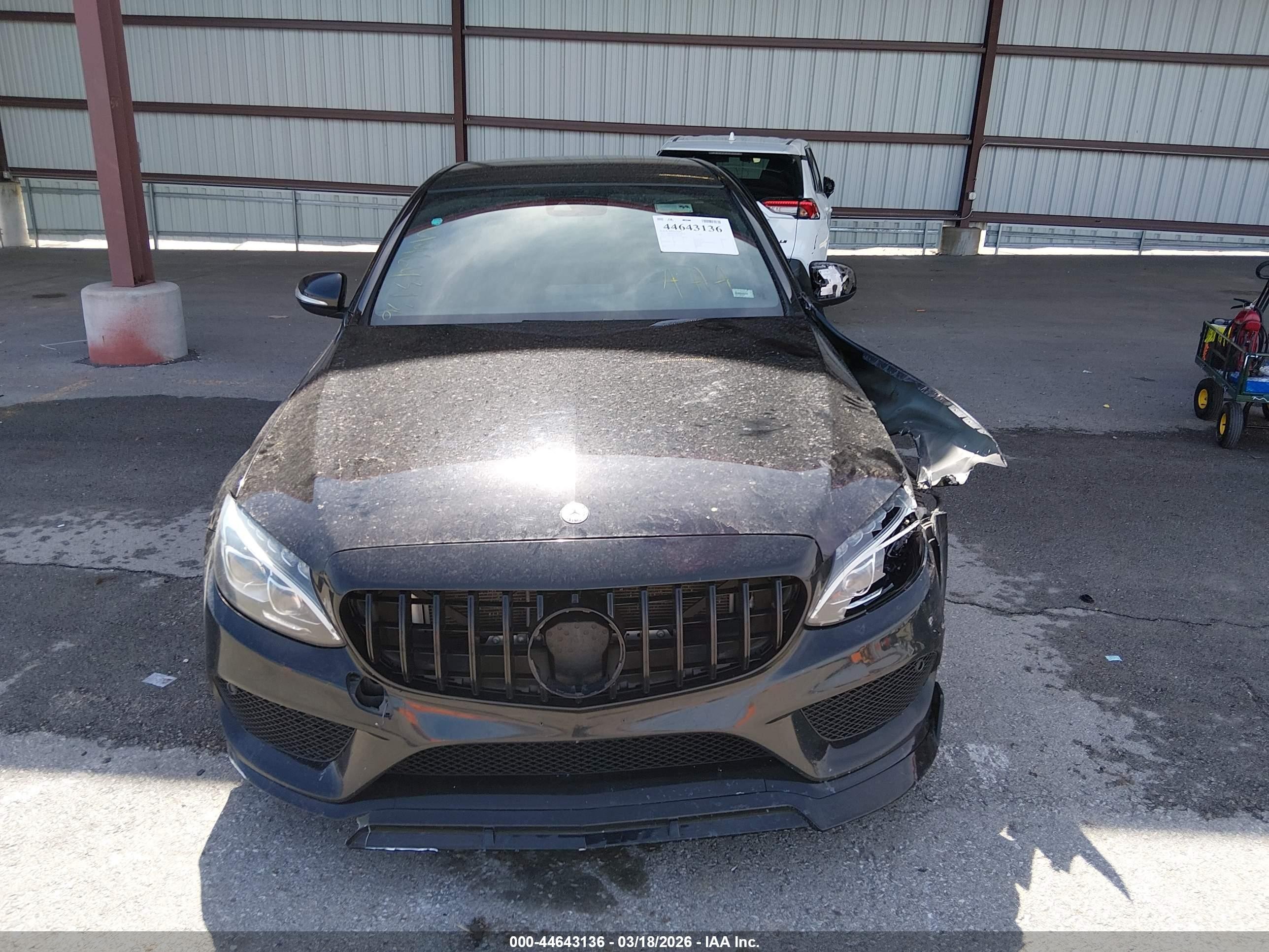 2015 Mercedes-benz C 400 4matic Black vin: 55SWF6GB4FU032820