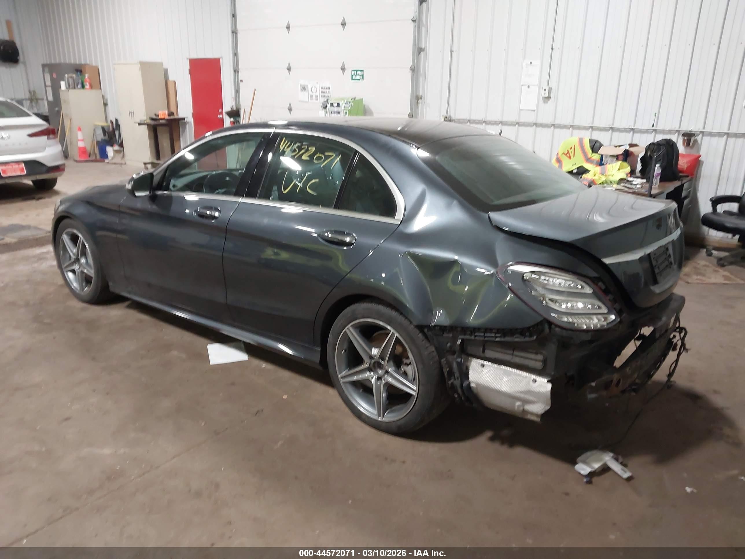 2015 Mercedes-benz C 400 4matic Gray vin: 55SWF6GB5FU019123