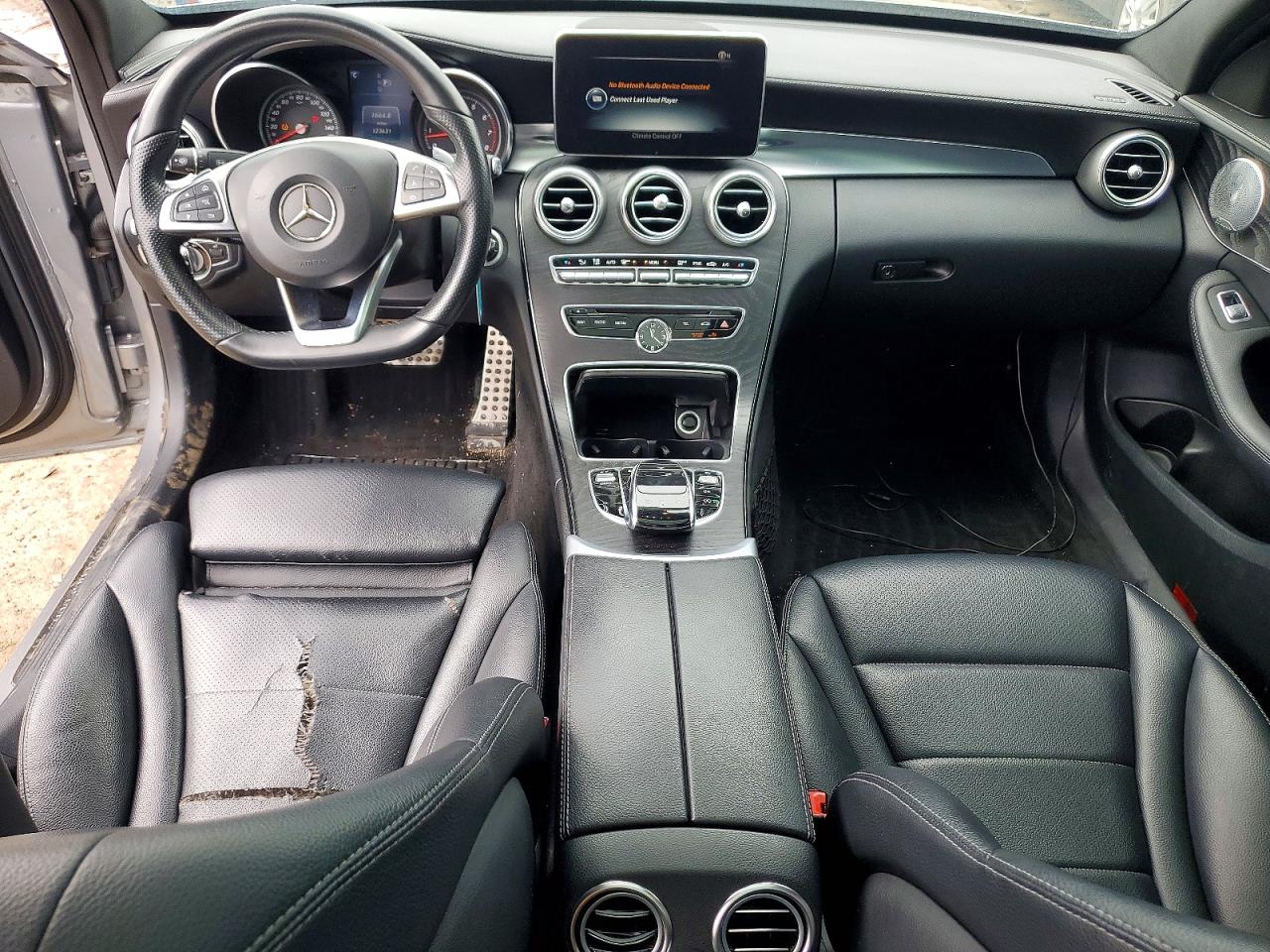 2015 Mercedes-benz C 400 4matic Серебряный vin: 55SWF6GB5FU023494