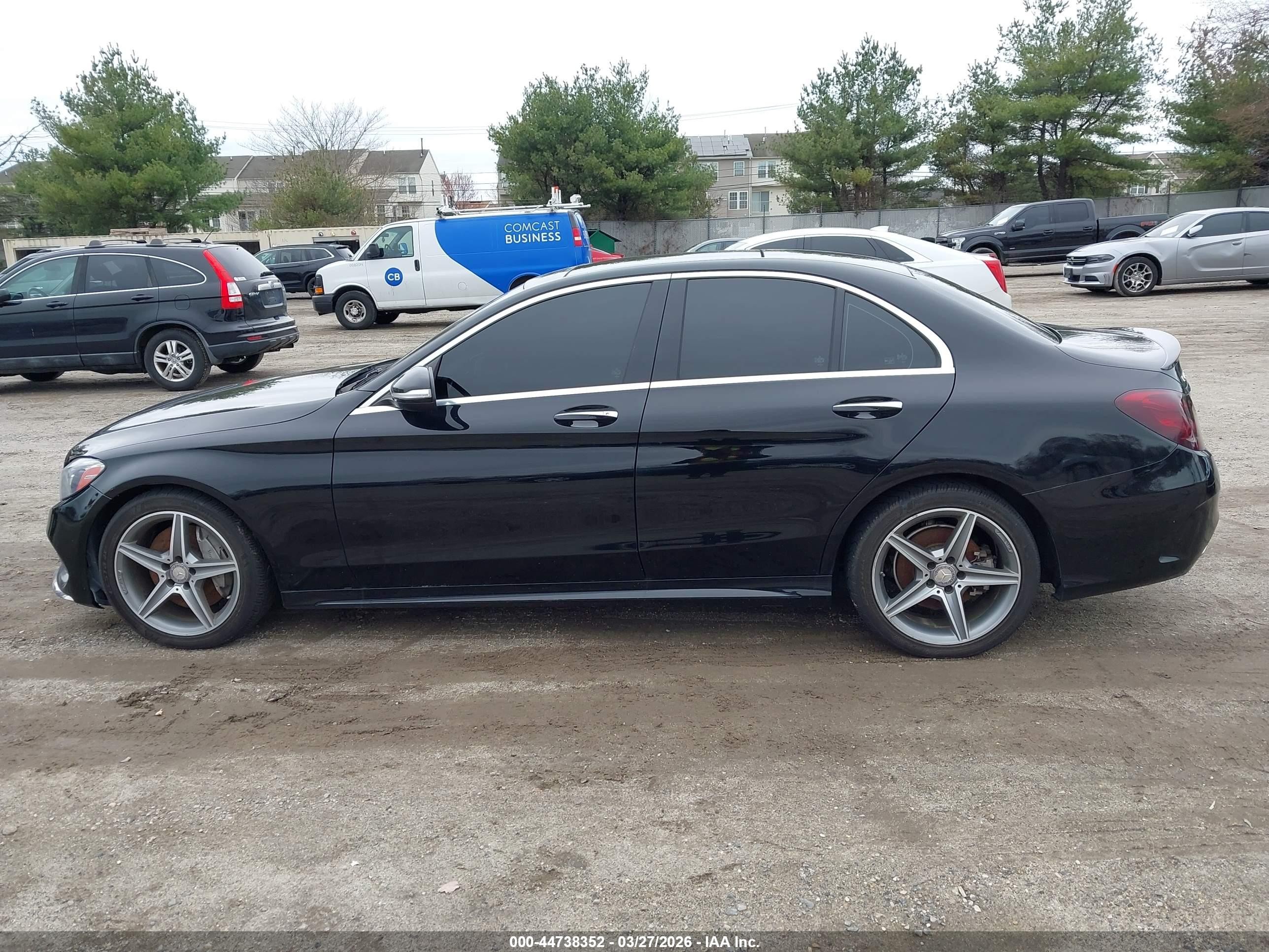 2015 Mercedes-benz C 400 4matic Black vin: 55SWF6GB5FU033233