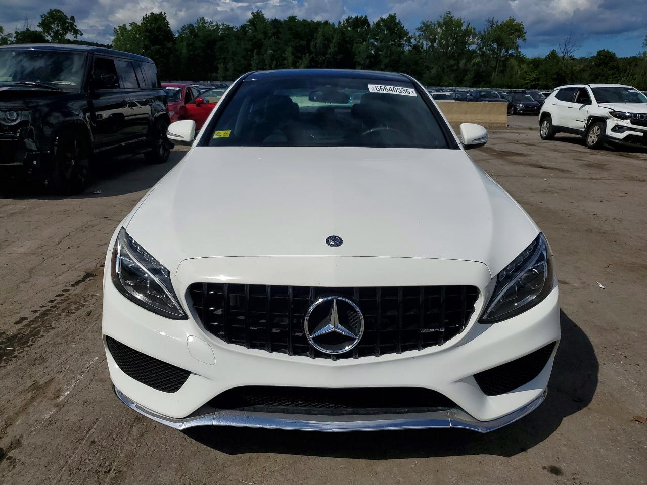 2015 Mercedes-benz C 400 4matic White vin: 55SWF6GB5FU034107