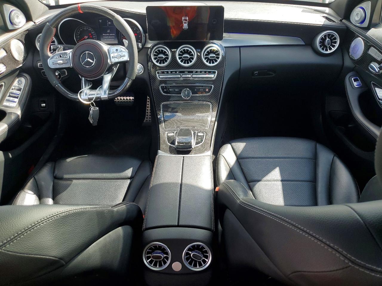 2015 Mercedes-benz C 400 4matic White vin: 55SWF6GB5FU034107