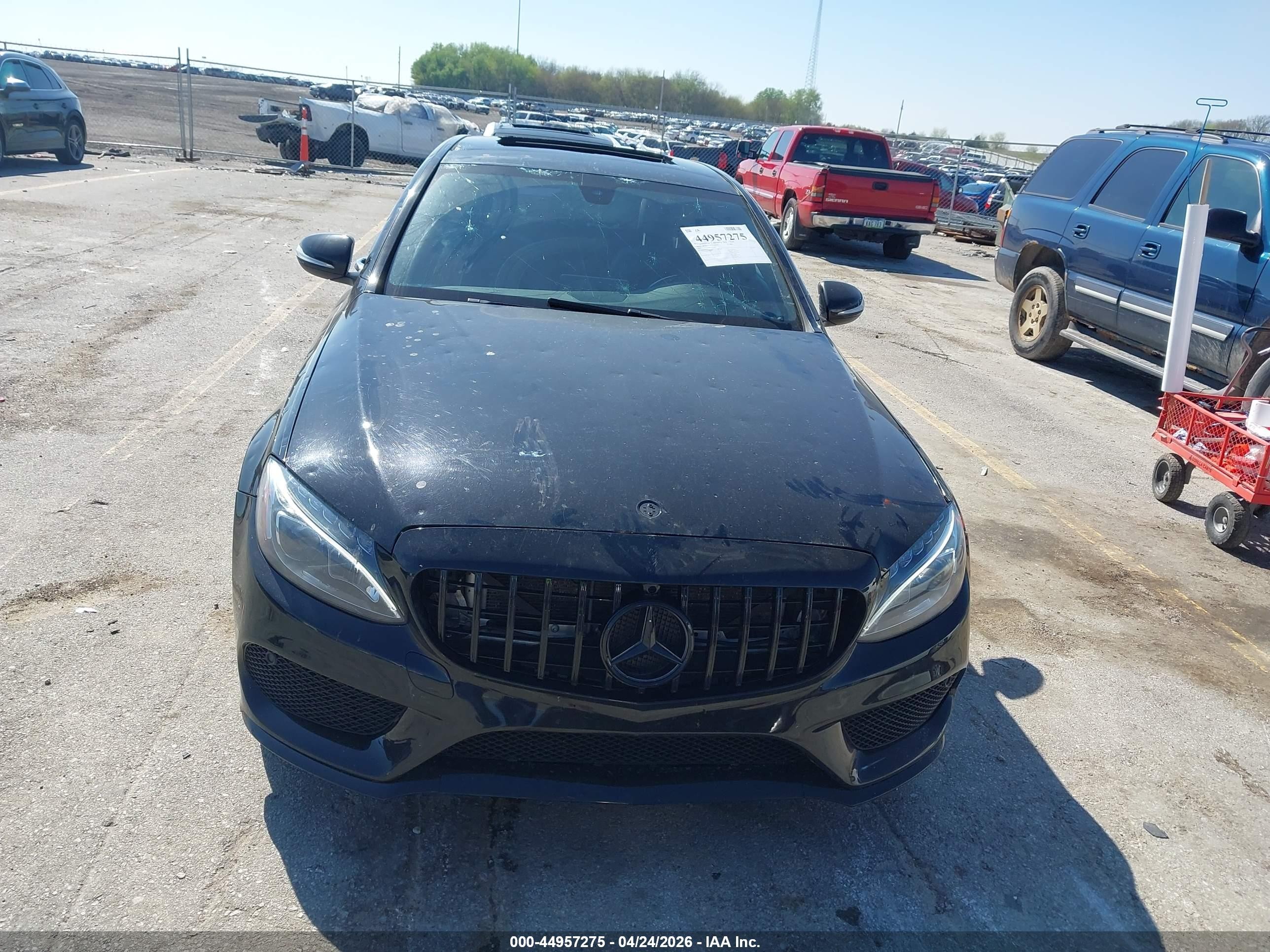 2015 Mercedes-benz C 400 4matic Black vin: 55SWF6GB6FU025545