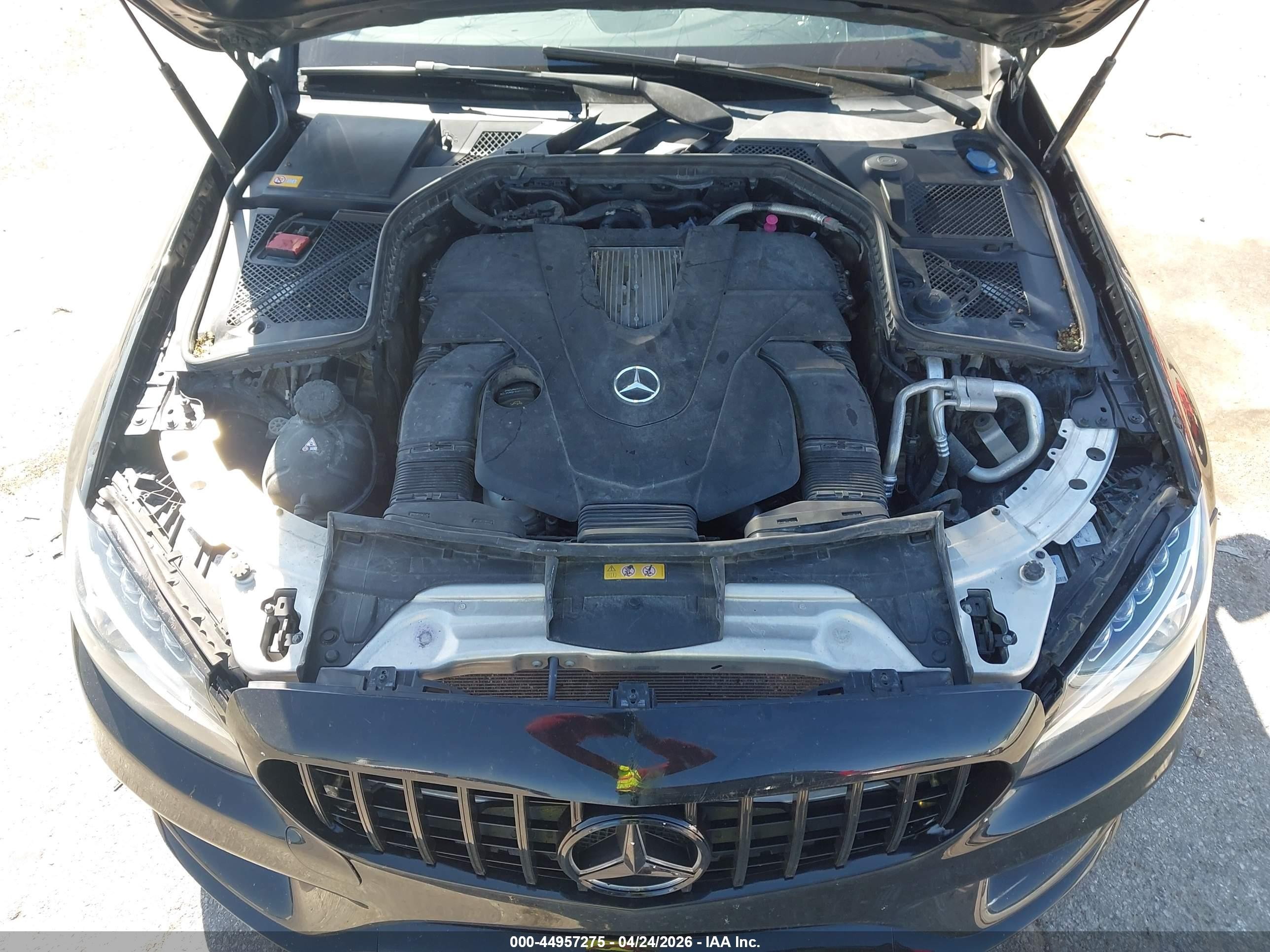 2015 Mercedes-benz C 400 4matic Black vin: 55SWF6GB6FU025545