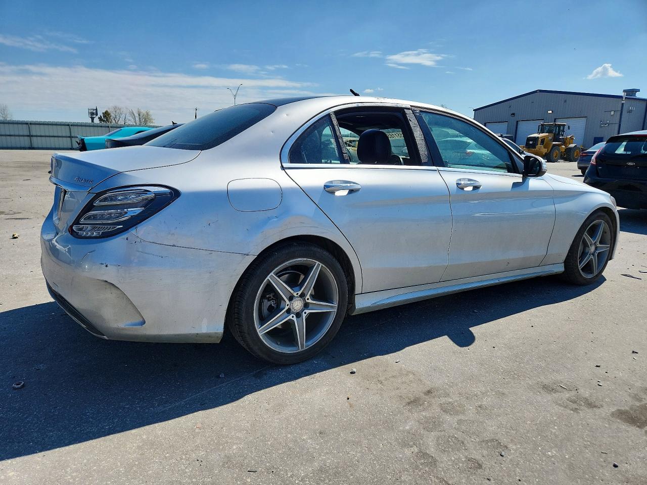2015 Mercedes-benz C 400 4matic Silver vin: 55SWF6GB8FU009783