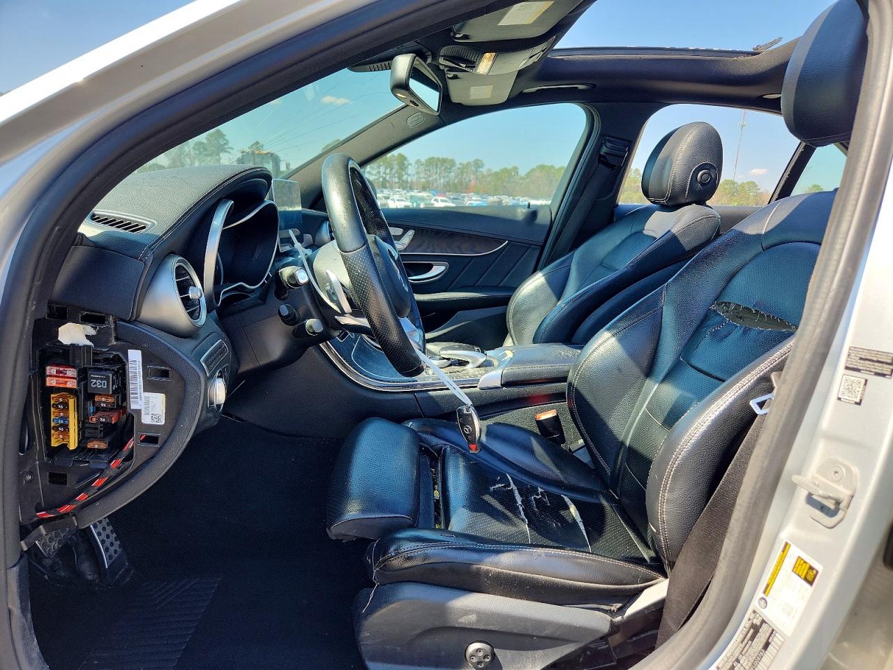 2015 Mercedes-benz C 400 4matic Silver vin: 55SWF6GB8FU009783