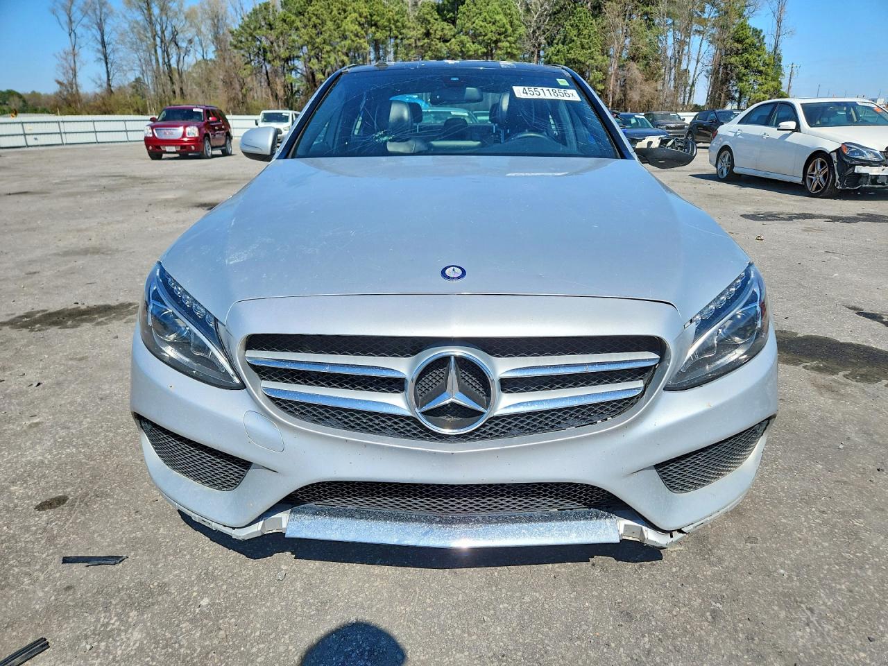 2015 Mercedes-benz C 400 4matic Silver vin: 55SWF6GB8FU009783