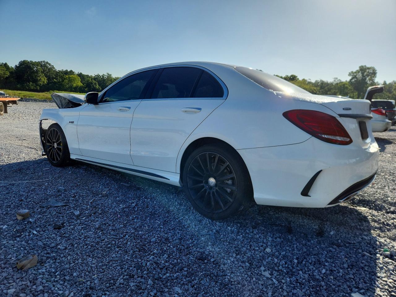 2015 Mercedes-benz C 400 4matic White vin: 55SWF6GB8FU010075