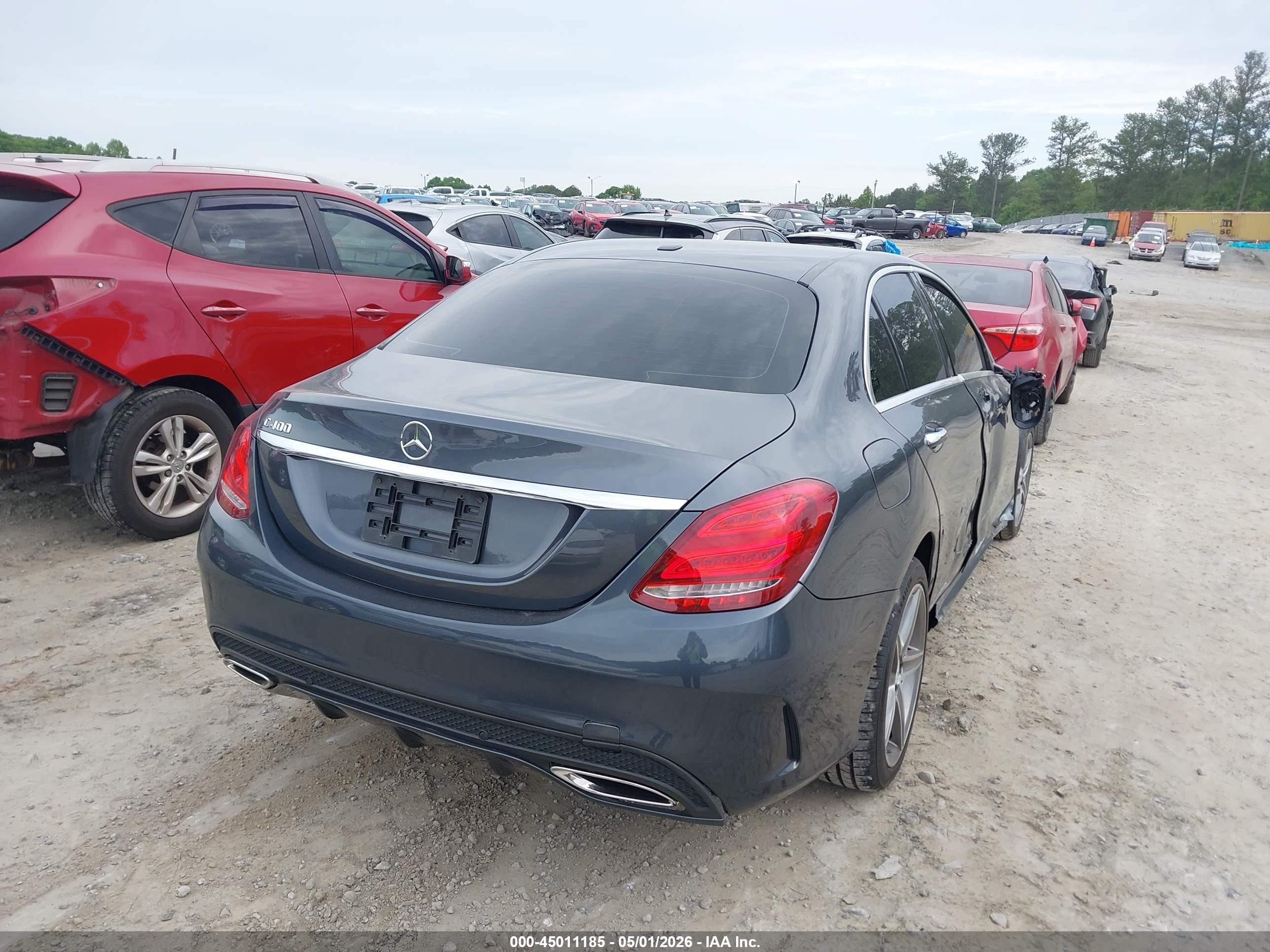 2015 Mercedes-benz C 400 4matic Gray vin: 55SWF6GB8FU020024