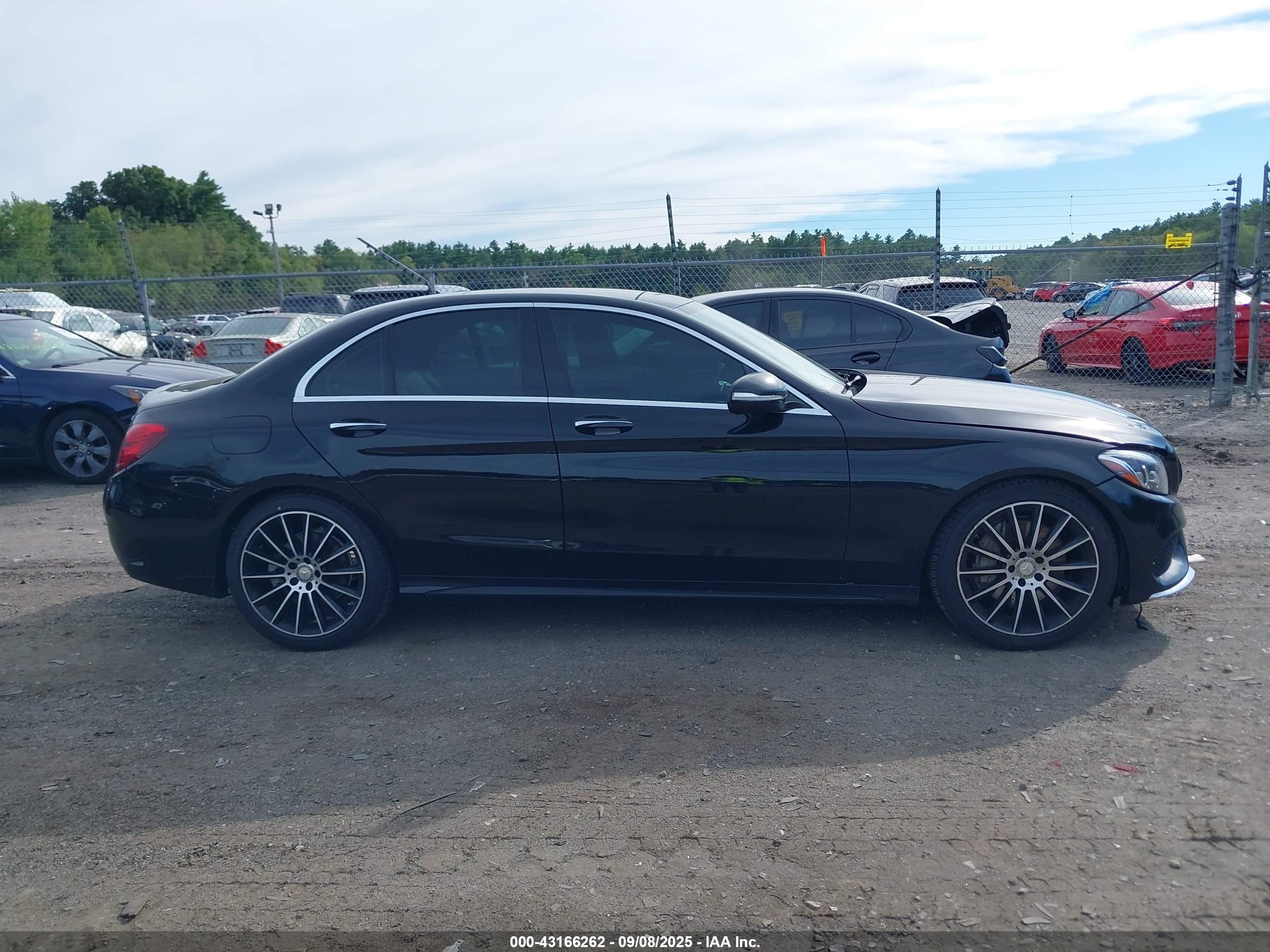 2015 Mercedes-benz C 400 4matic Black vin: 55SWF6GB8FU034537