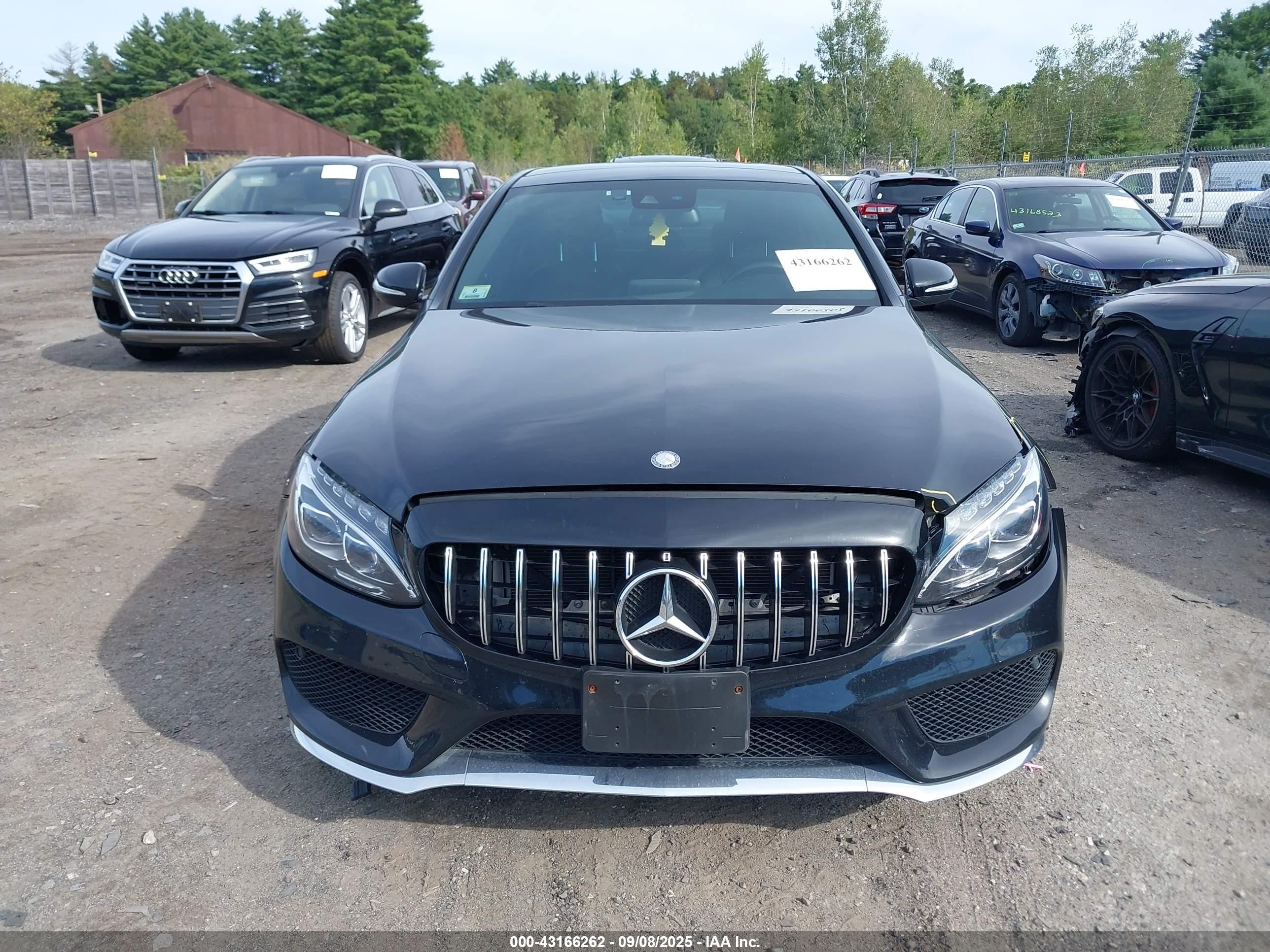 2015 Mercedes-benz C 400 4matic Black vin: 55SWF6GB8FU034537