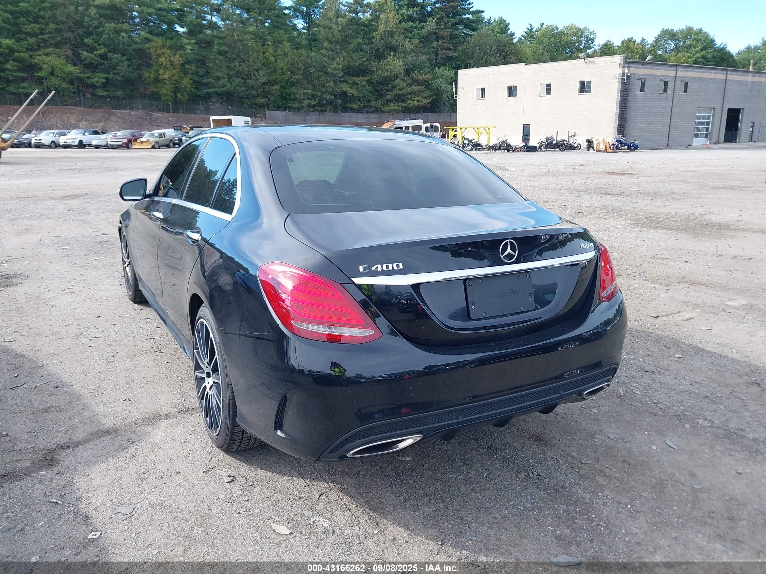 2015 Mercedes-benz C 400 4matic Black vin: 55SWF6GB8FU034537