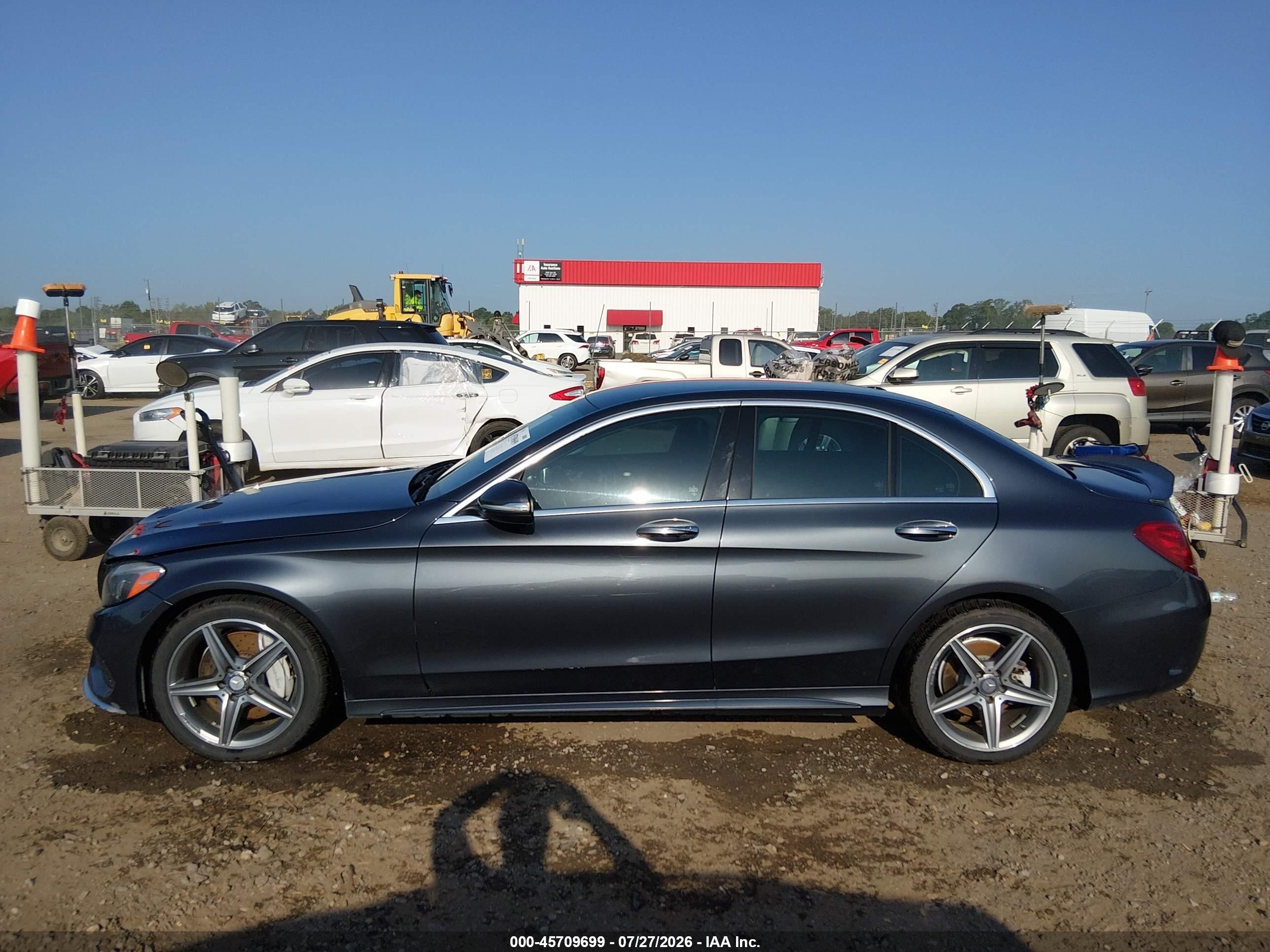 2015 Mercedes-benz C 400 4matic Gray vin: 55SWF6GB9FU023532