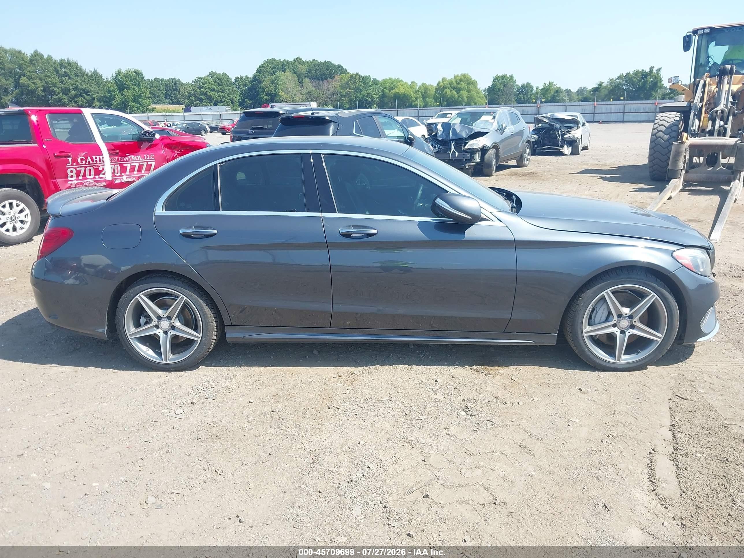 2015 Mercedes-benz C 400 4matic Gray vin: 55SWF6GB9FU023532
