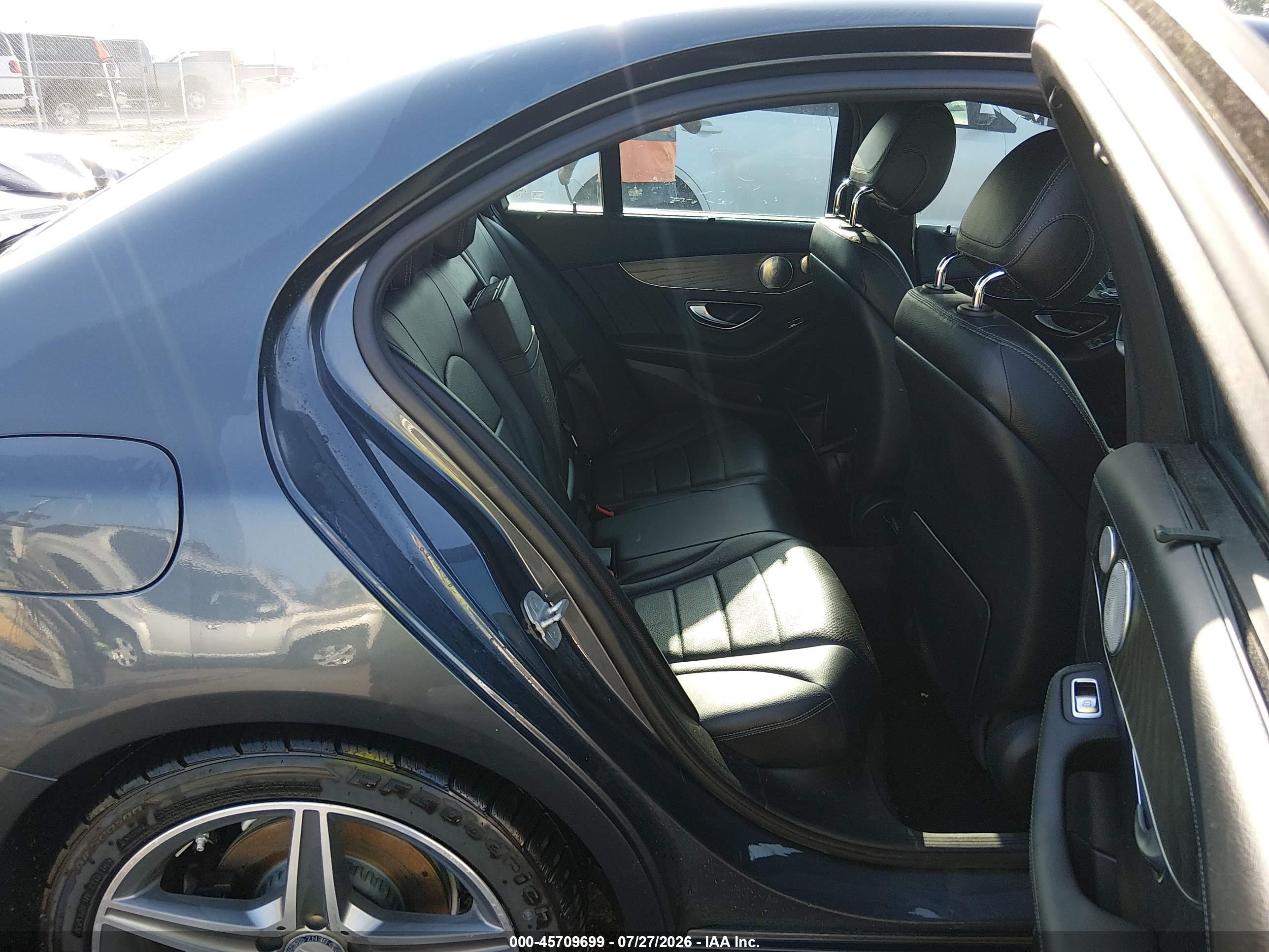 2015 Mercedes-benz C 400 4matic Gray vin: 55SWF6GB9FU023532