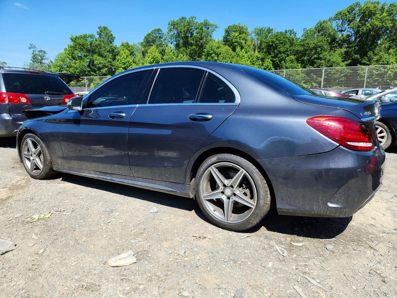2015 Mercedes-benz C 400 4matic Gray vin: 55SWF6GB9FU027774