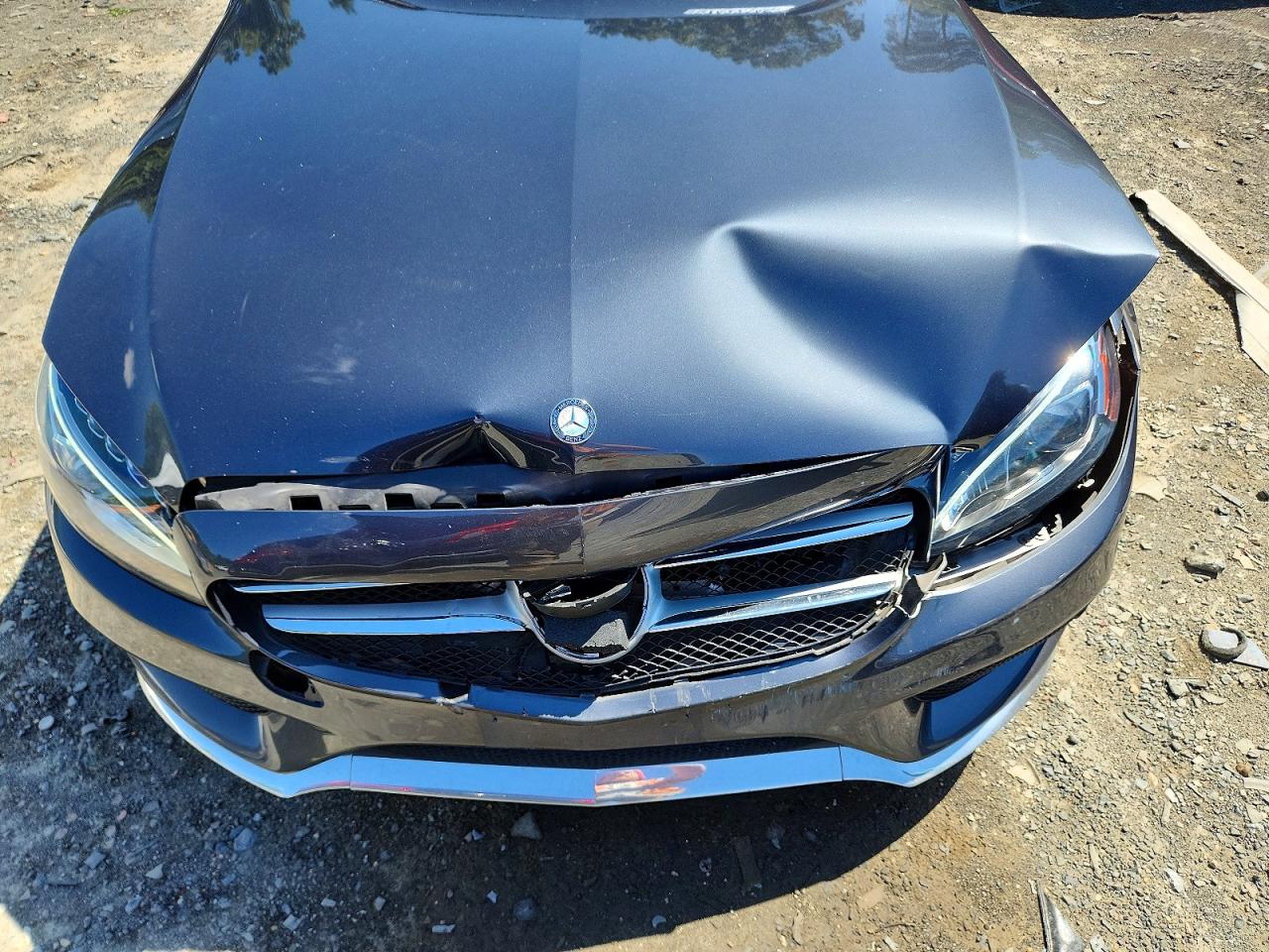 2015 Mercedes-benz C 400 4matic Gray vin: 55SWF6GB9FU027774