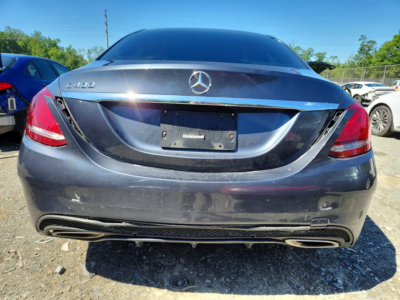 2015 Mercedes-benz C 400 4matic Gray vin: 55SWF6GB9FU027774
