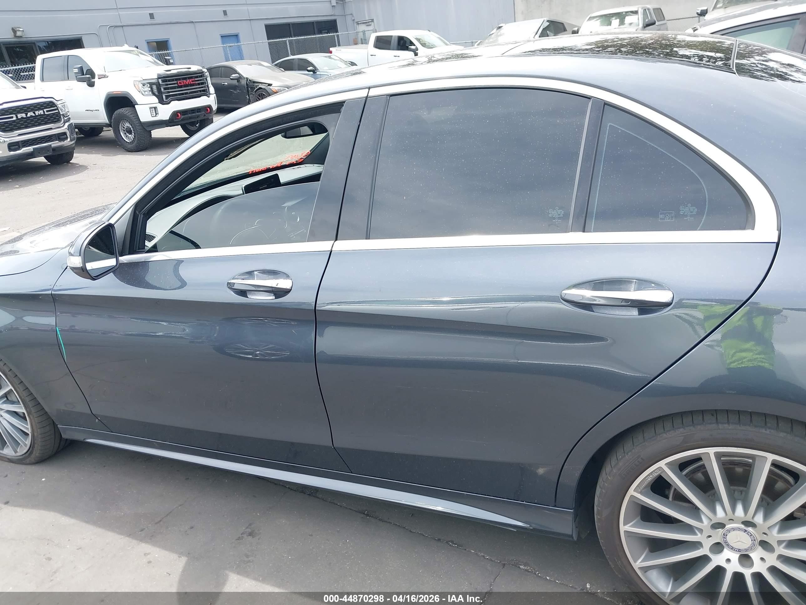 2015 Mercedes-benz C 400 4matic Gray vin: 55SWF6GBXFU020929