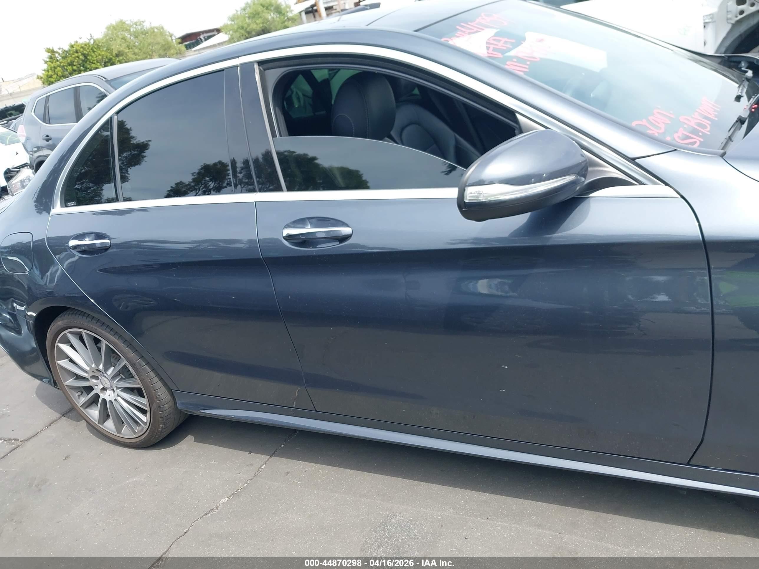 2015 Mercedes-benz C 400 4matic Gray vin: 55SWF6GBXFU020929
