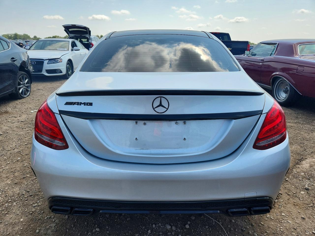 2015 Mercedes-benz C 400 4matic Silver vin: 55SWF6GBXFU027329
