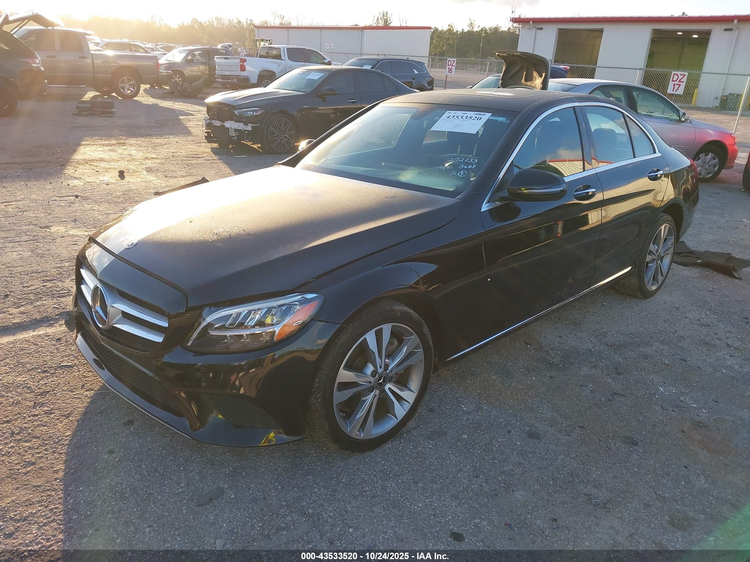 2020 Mercedes-benz C 300   Black vin: 55SWF8DB1LU323688