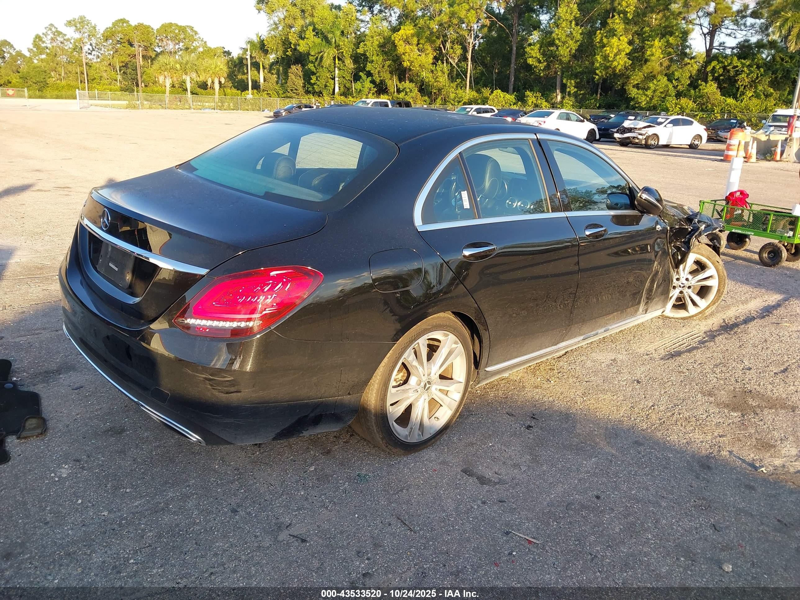 2020 Mercedes-benz C 300   Black vin: 55SWF8DB1LU323688