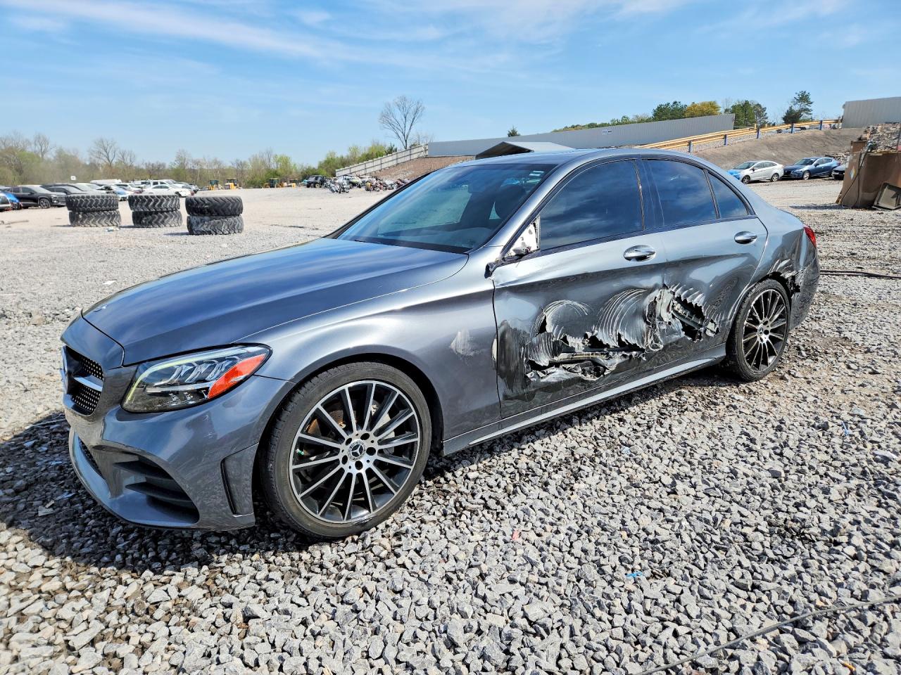 2019 Mercedes-benz C 300 Gray vin: 55SWF8DB4KU289034