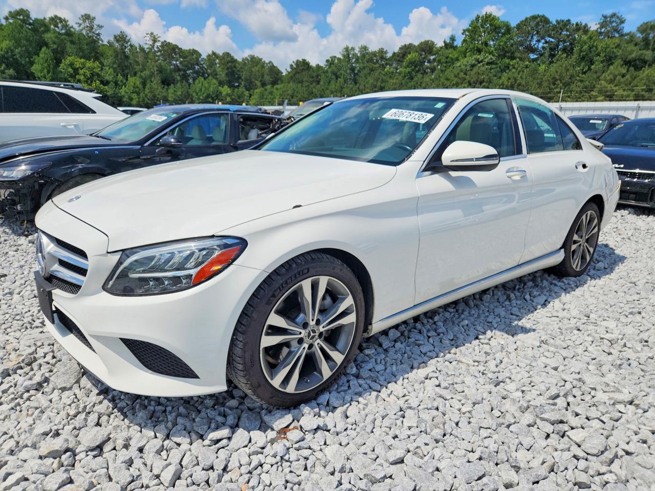 2019 Mercedes-benz C 300 Белый vin: 55SWF8DB4KU289311