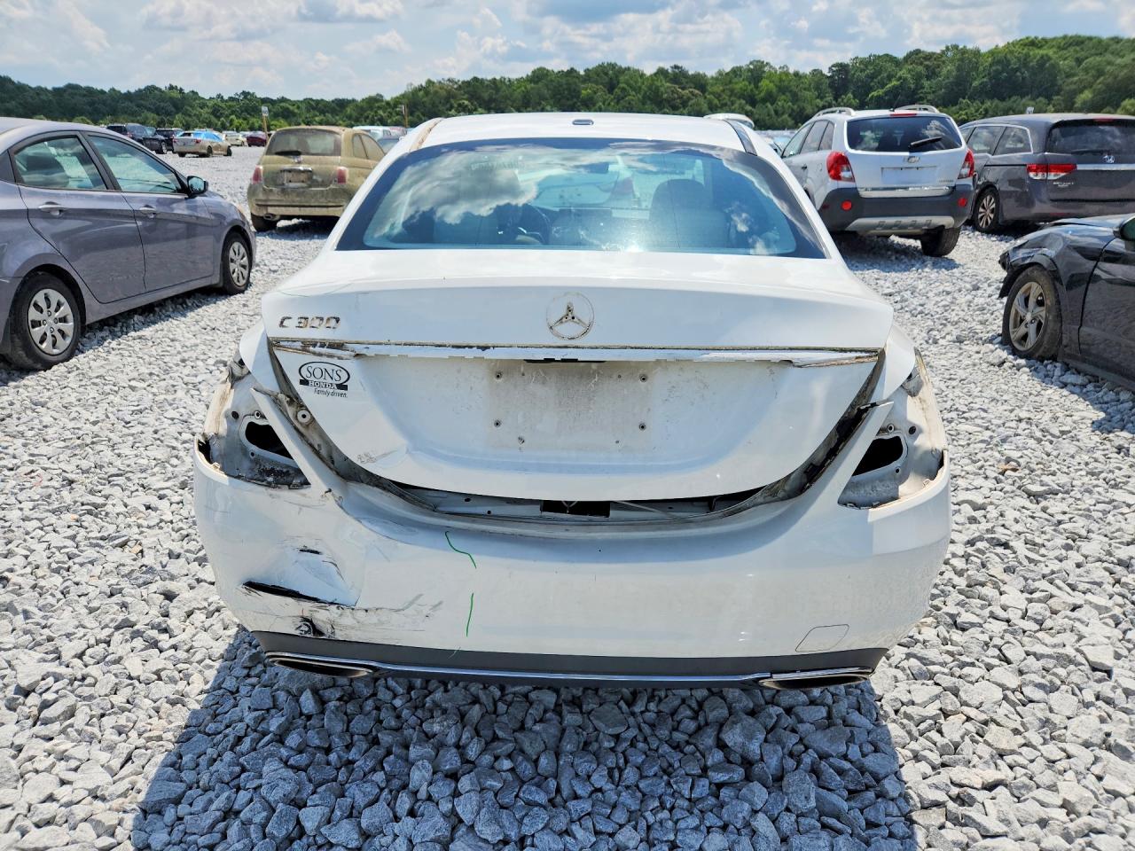 2019 Mercedes-benz C 300 Белый vin: 55SWF8DB4KU289311