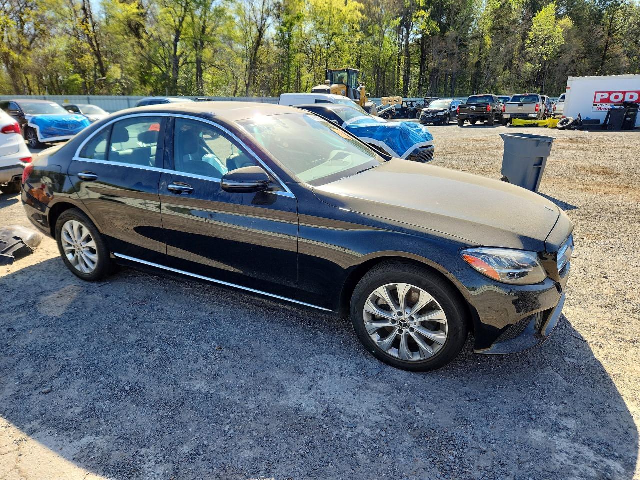 2019 Mercedes Benz C 300 4matic Черный vin: 55SWF8EB0KU302117