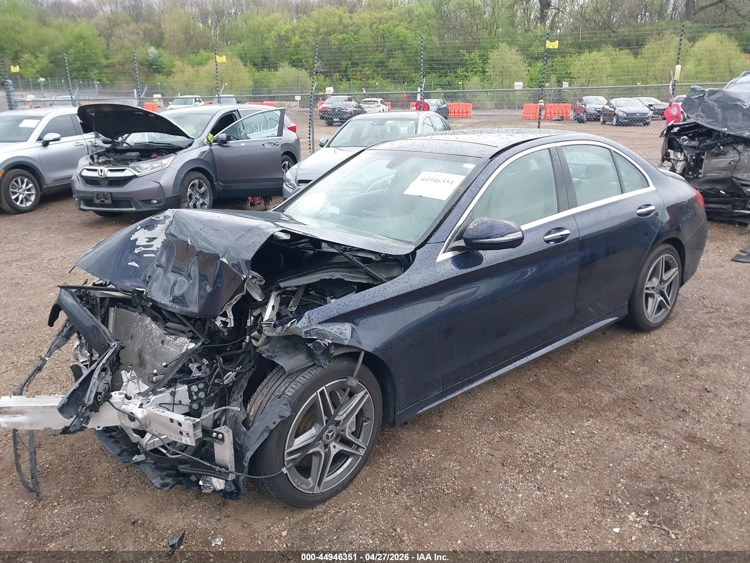 2020 Mercedes-benz C 300 4matic Dark Blue vin: 55SWF8EB7LU325427