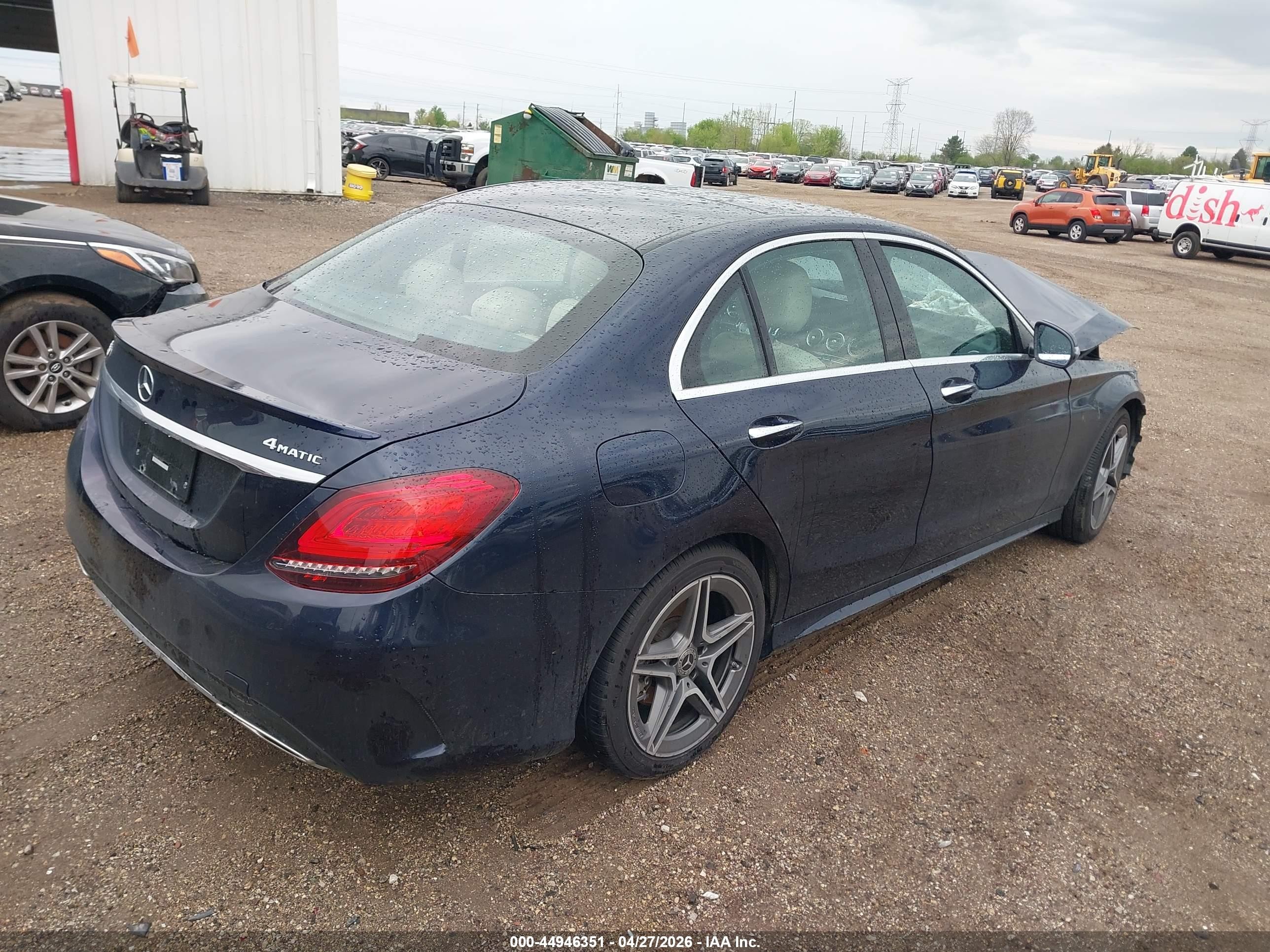 2020 Mercedes-benz C 300 4matic Dark Blue vin: 55SWF8EB7LU325427