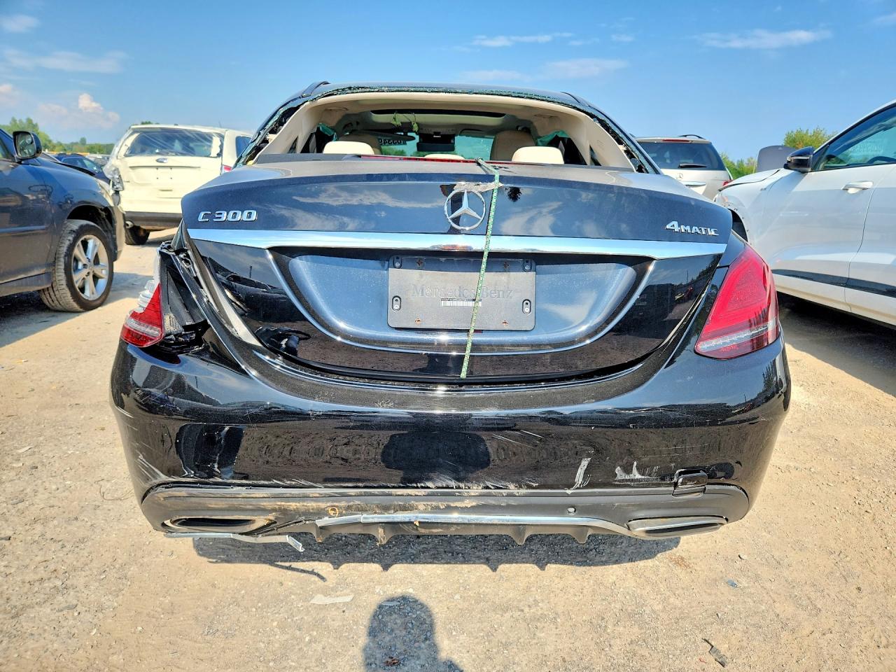 2019 Mercedes-benz C 300 4matic Черный vin: 55SWF8EBXKU287481