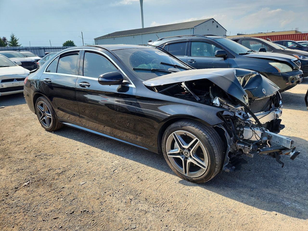 2019 Mercedes-benz C 300 4matic Черный vin: 55SWF8EBXKU287481