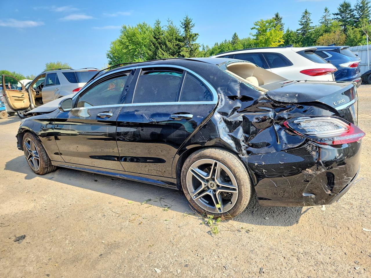 2019 Mercedes-benz C 300 4matic Черный vin: 55SWF8EBXKU287481
