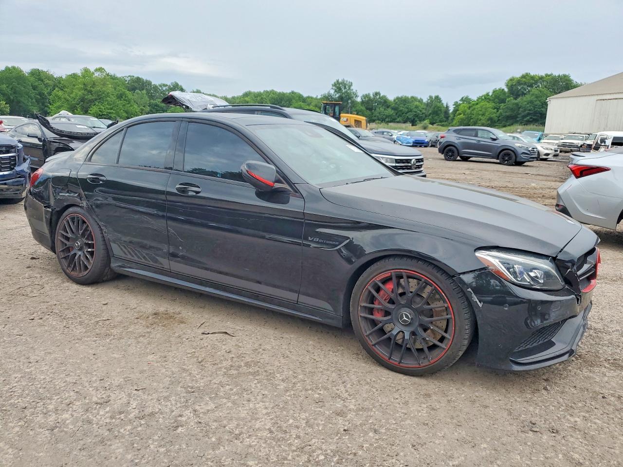 2015 Mercedes-benz C 63 Amg-s Black vin: 55SWF8HB2FU088863