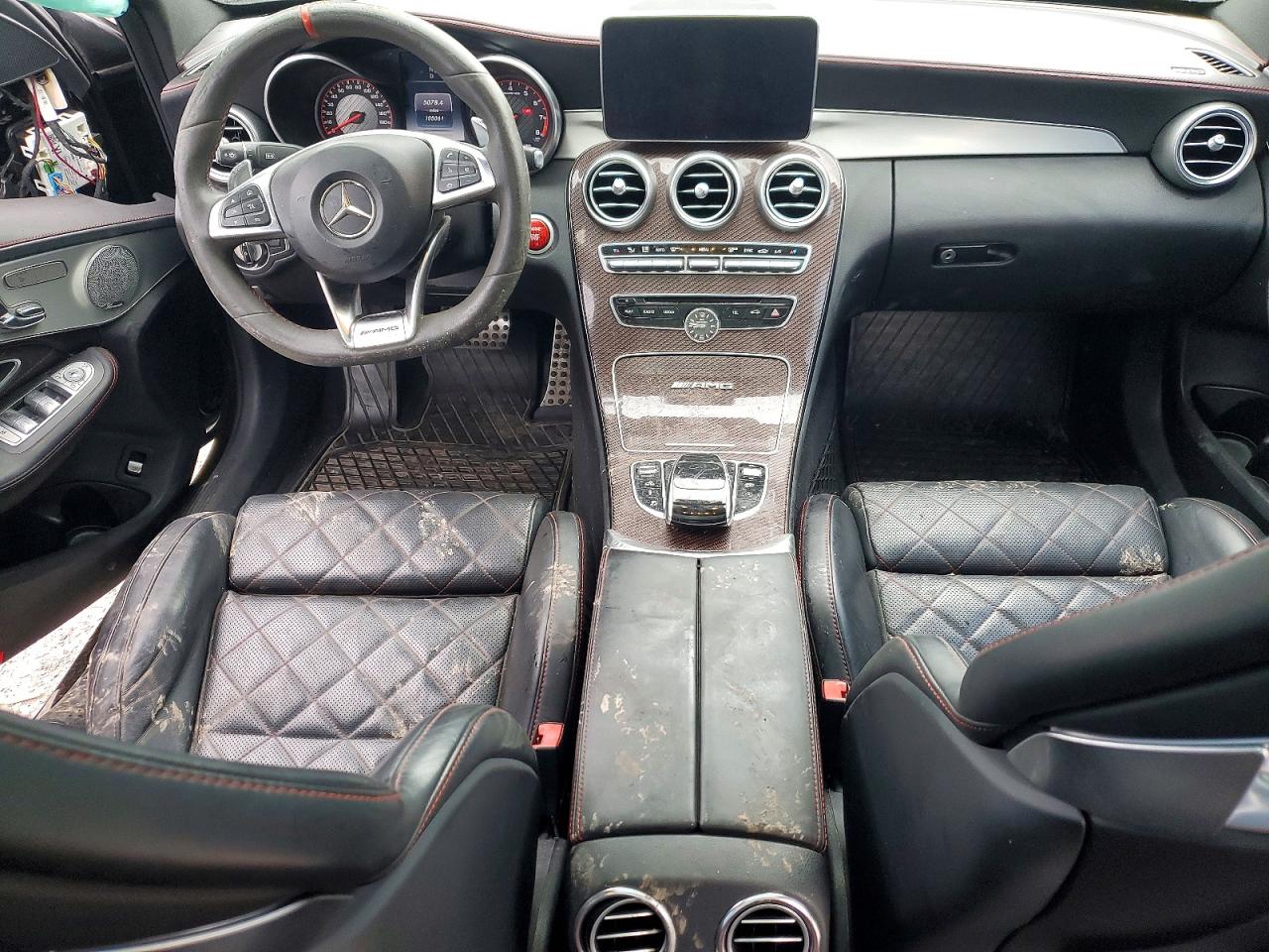 2015 Mercedes-benz C 63 Amg-s Black vin: 55SWF8HB2FU088863