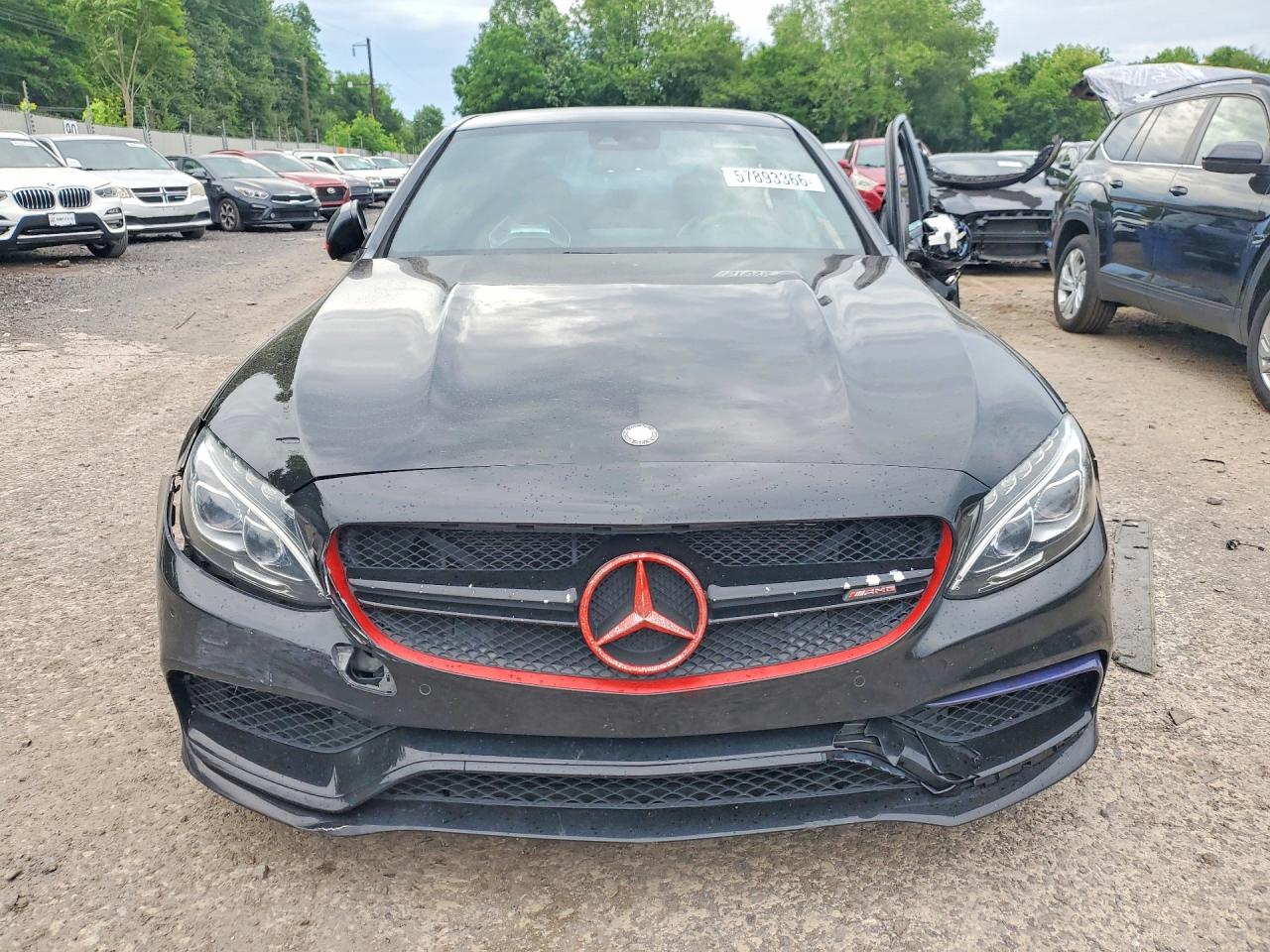 2015 Mercedes-benz C 63 Amg-s Black vin: 55SWF8HB2FU088863