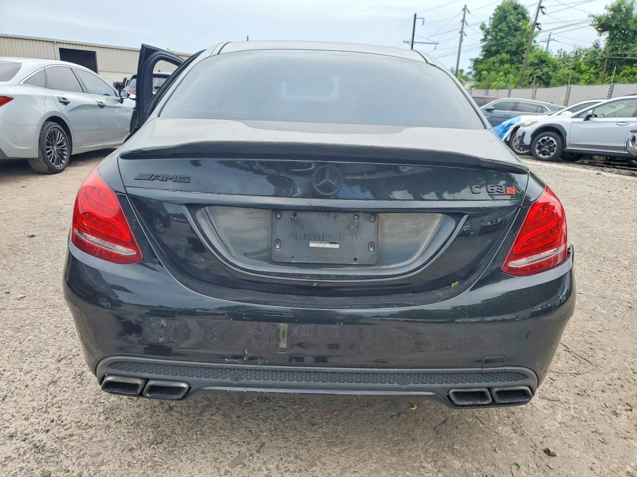 2015 Mercedes-benz C 63 Amg-s Black vin: 55SWF8HB2FU088863