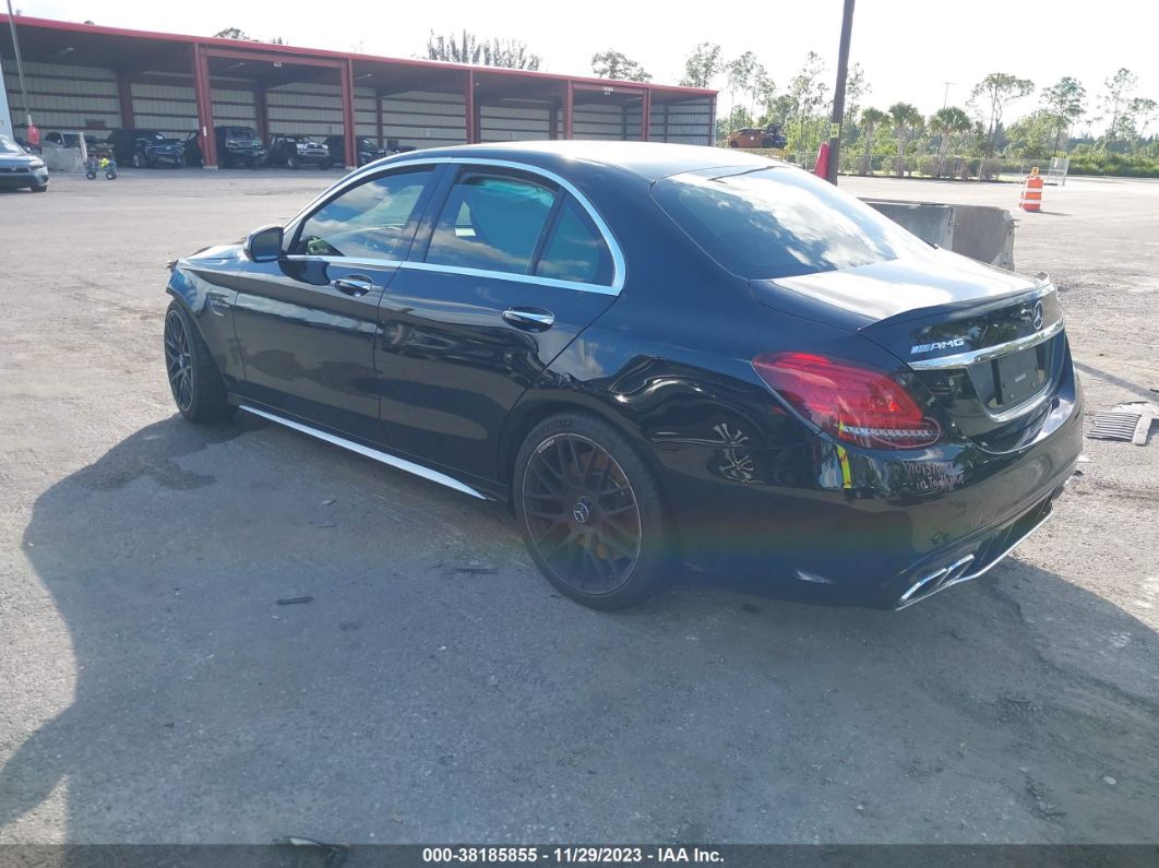 2019 Mercedes-benz Amg C 63 S Black vin: 55SWF8HB2KU316208