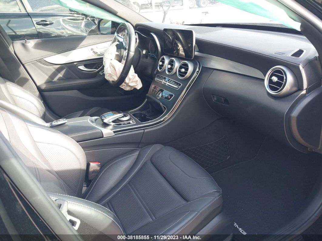 2019 Mercedes-benz Amg C 63 S Black vin: 55SWF8HB2KU316208