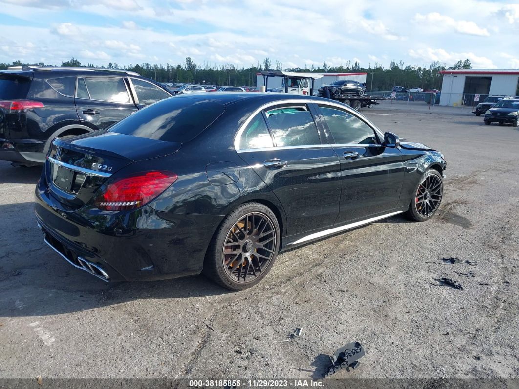 2019 Mercedes-benz Amg C 63 S Black vin: 55SWF8HB2KU316208